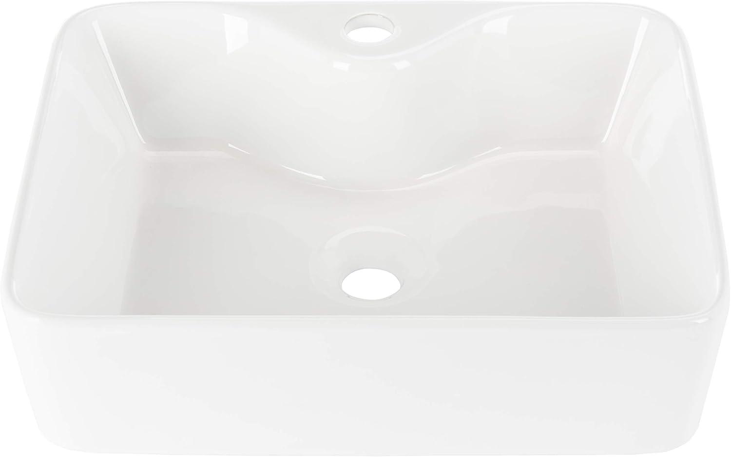 image:imageSAFAVIEH BSK5400A Solea Collection Fen Bathroom Basin Sink White