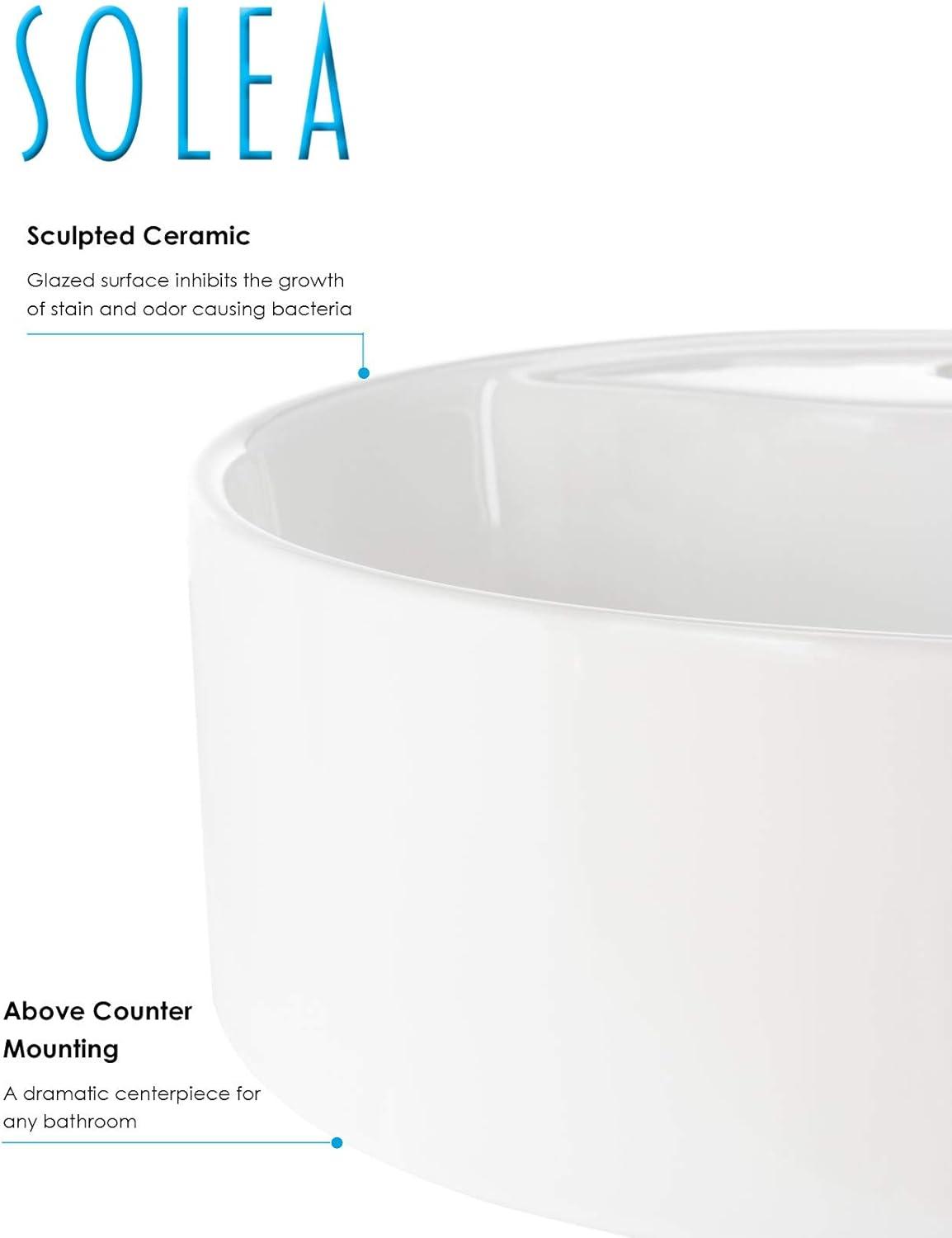 image:imageSAFAVIEH BSK5401A Solea Collection Brook Bathroom Basin Sink White