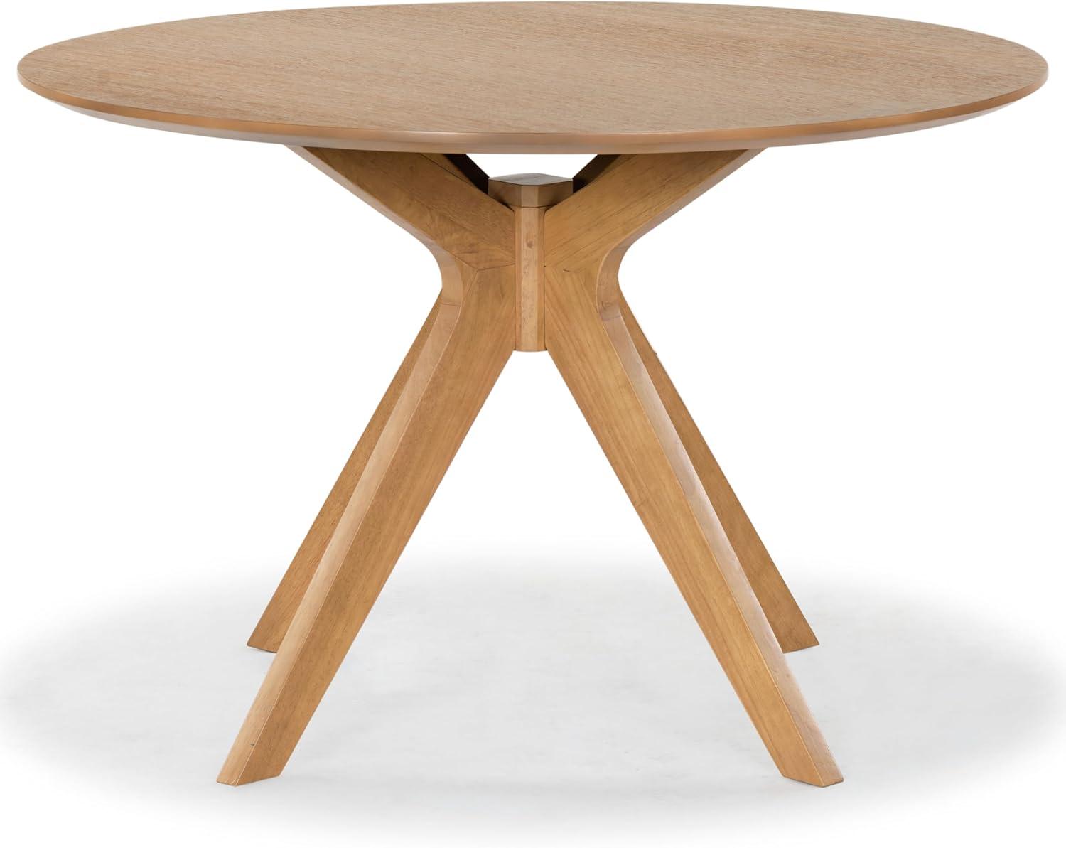 image:imageSAFAVIEH Couture Collection Carolee Black 46Inch Round Dining Table Farmhouse Dining Table for Kitchen or Dining Room Seats Up to 4 SFV2134BNatural