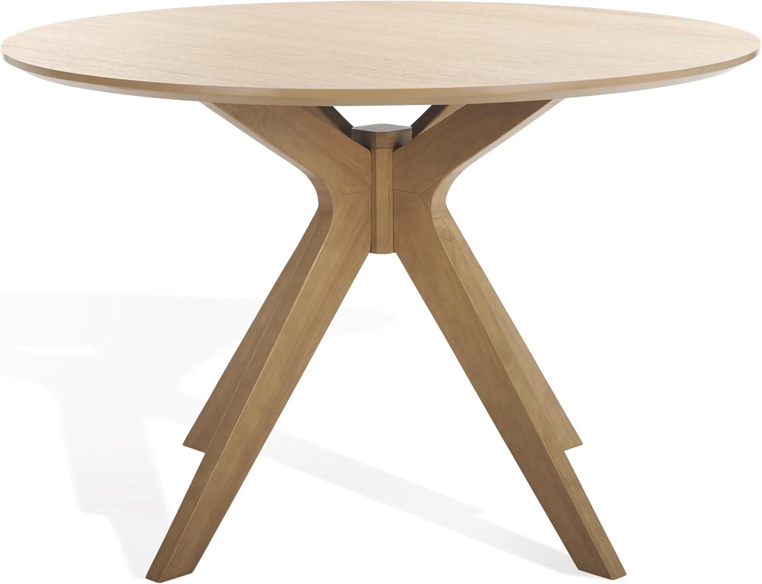 image:imageSAFAVIEH Couture Collection Carolee Black 46Inch Round Dining Table Farmhouse Dining Table for Kitchen or Dining Room Seats Up to 4 SFV2134BNatural