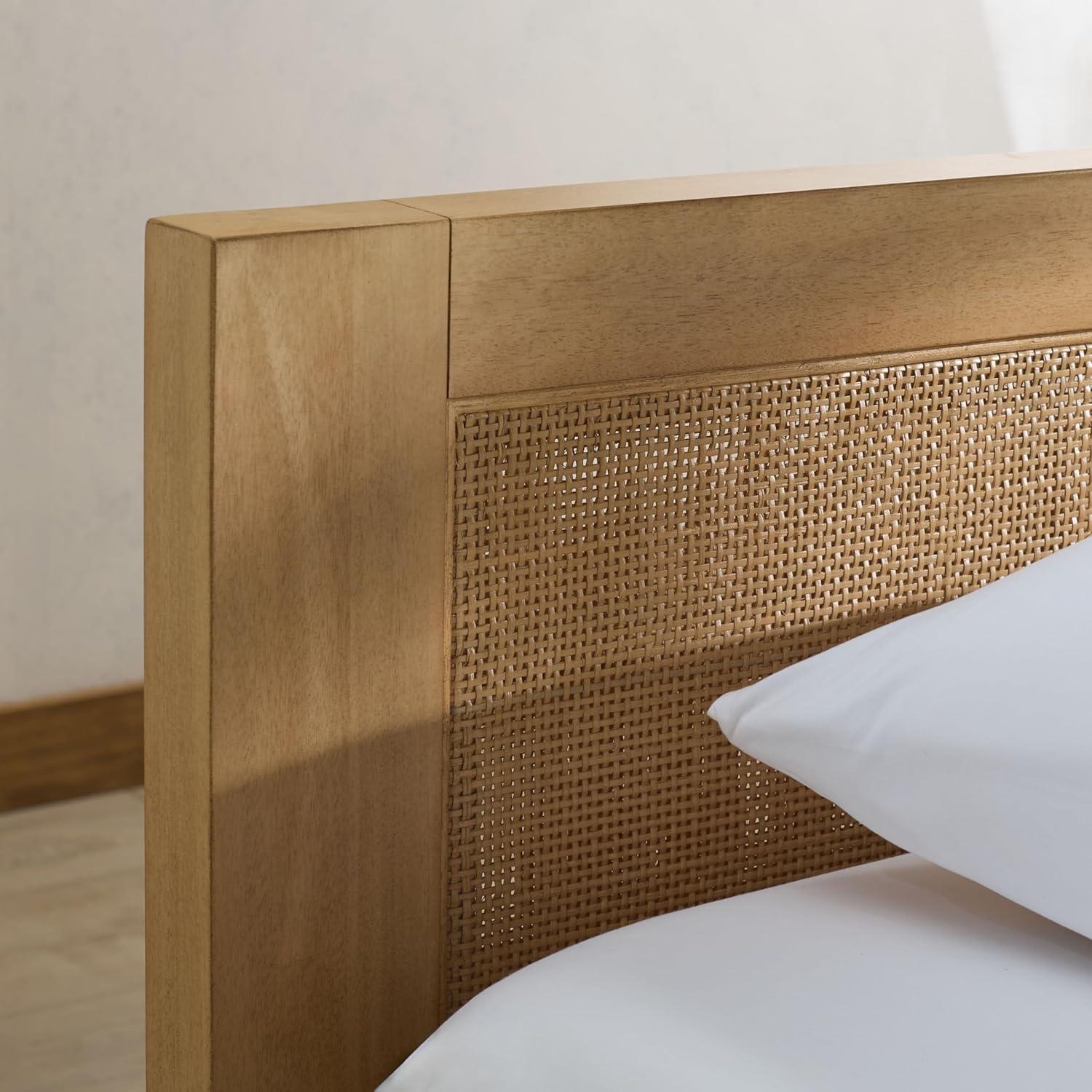 image:imageSAFAVIEH Couture Collection Libbie Natural Cane amp Wood Daybed Twin Daybed with Slats Modern Transitional Design SFV7721ANatural