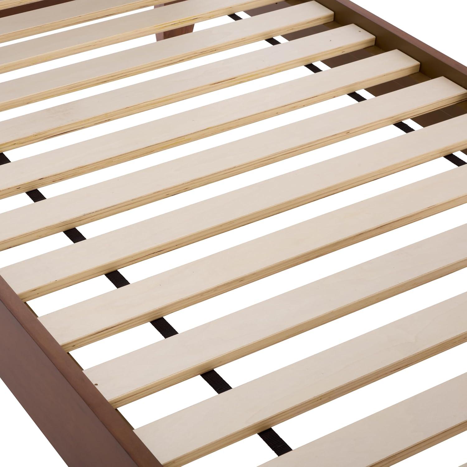 image:imageSAFAVIEH Couture Collection Libbie Natural Cane amp Wood Daybed Twin Daybed with Slats Modern Transitional Design SFV7721AWalnut