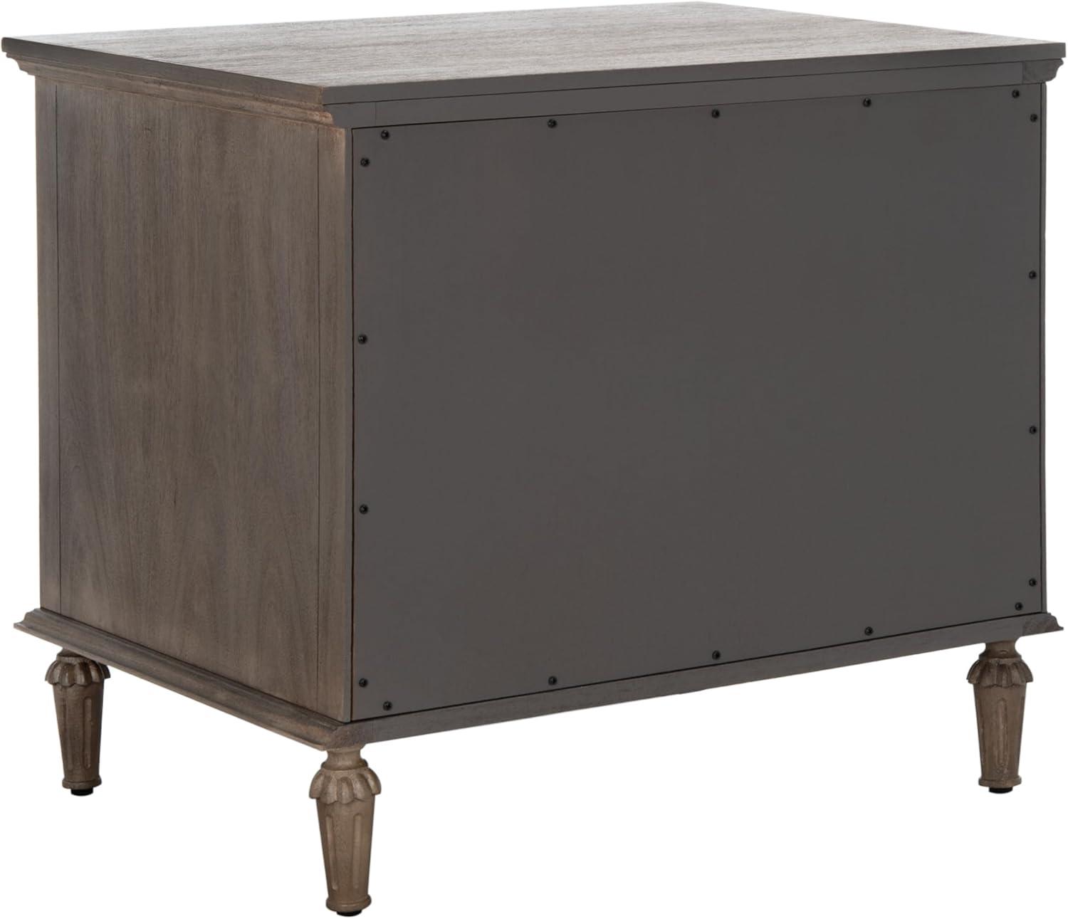 image:imageSAFAVIEH Couture Collection Lisabet Light Oak 3Drawer Wood Nightstand Fully Assembled Bedroom Storage with Metal Drawer Glides SFV7705DLight Brown