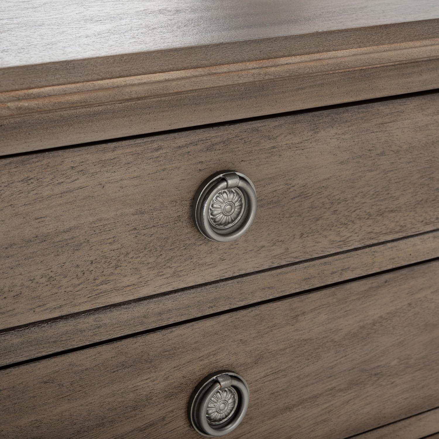 image:imageSAFAVIEH Couture Collection Lisabet Light Oak 3Drawer Wood Nightstand Fully Assembled Bedroom Storage with Metal Drawer Glides SFV7705DLight Brown