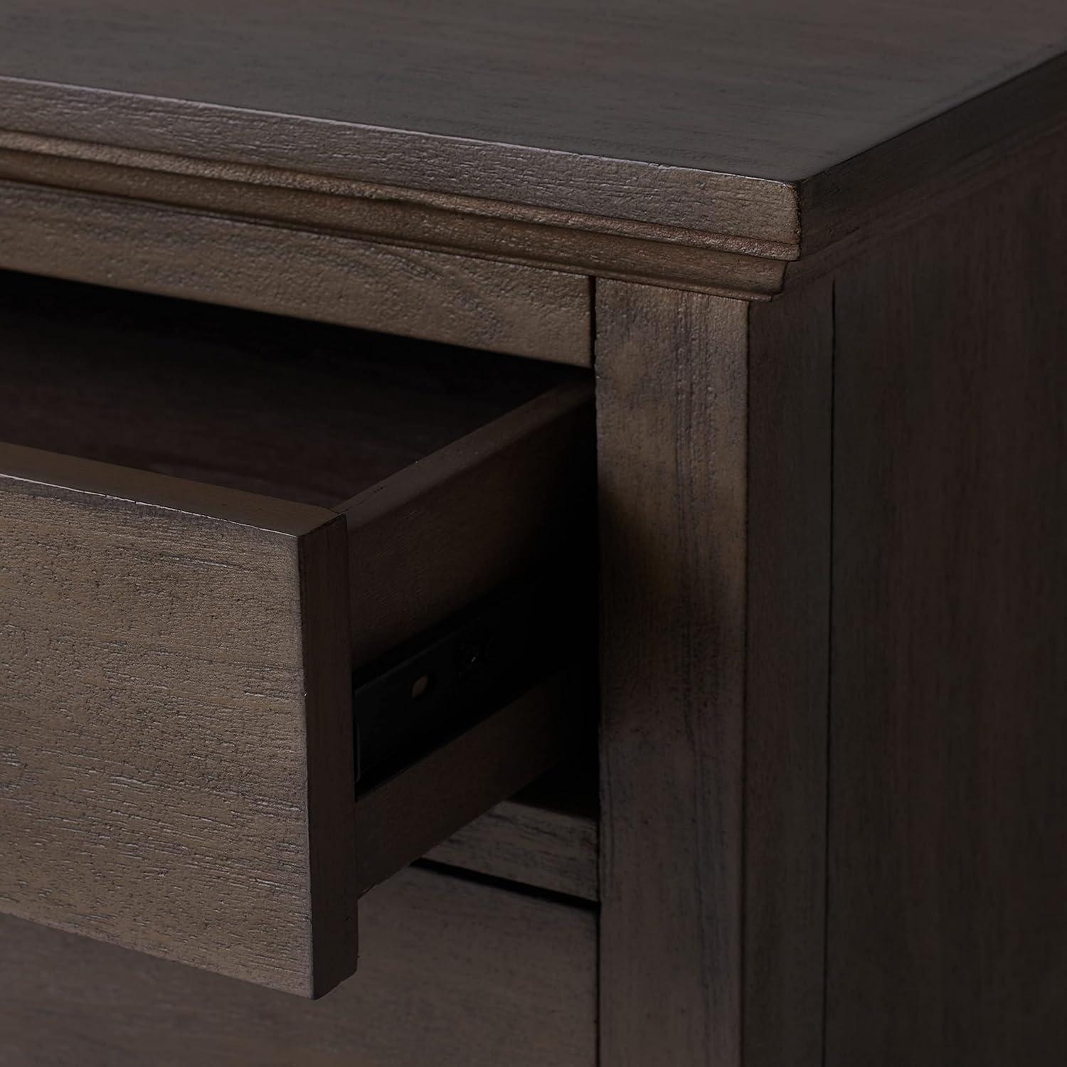 image:imageSAFAVIEH Couture Collection Lisabet Light Oak 3Drawer Wood Nightstand Fully Assembled Bedroom Storage with Metal Drawer Glides SFV7705DLight Brown