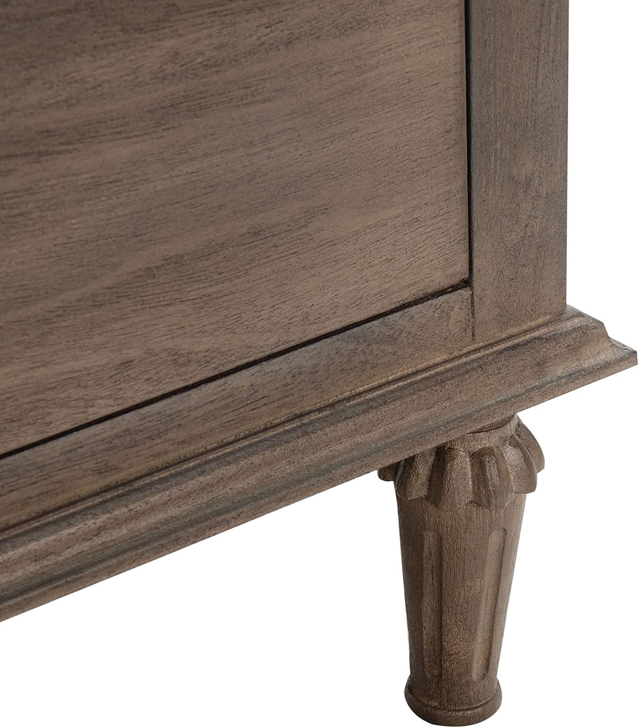 image:imageSAFAVIEH Couture Collection Lisabet Light Oak 3Drawer Wood Nightstand Fully Assembled Bedroom Storage with Metal Drawer Glides SFV7705DLight Brown