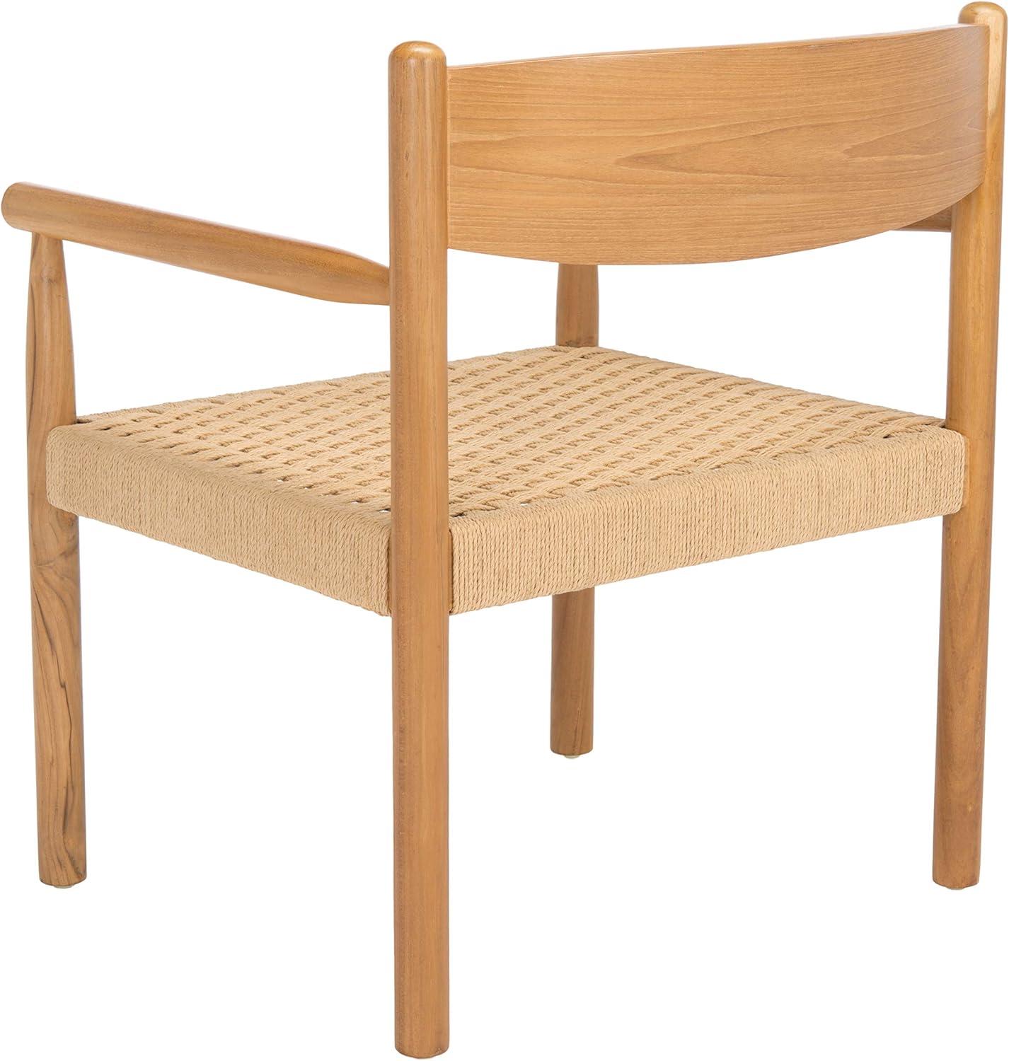 image:imageSAFAVIEH Couture Collection Adalee Accent Chair Natural Brown Danish Rope Solid Wood Fully Assembled SFV9025ANatural