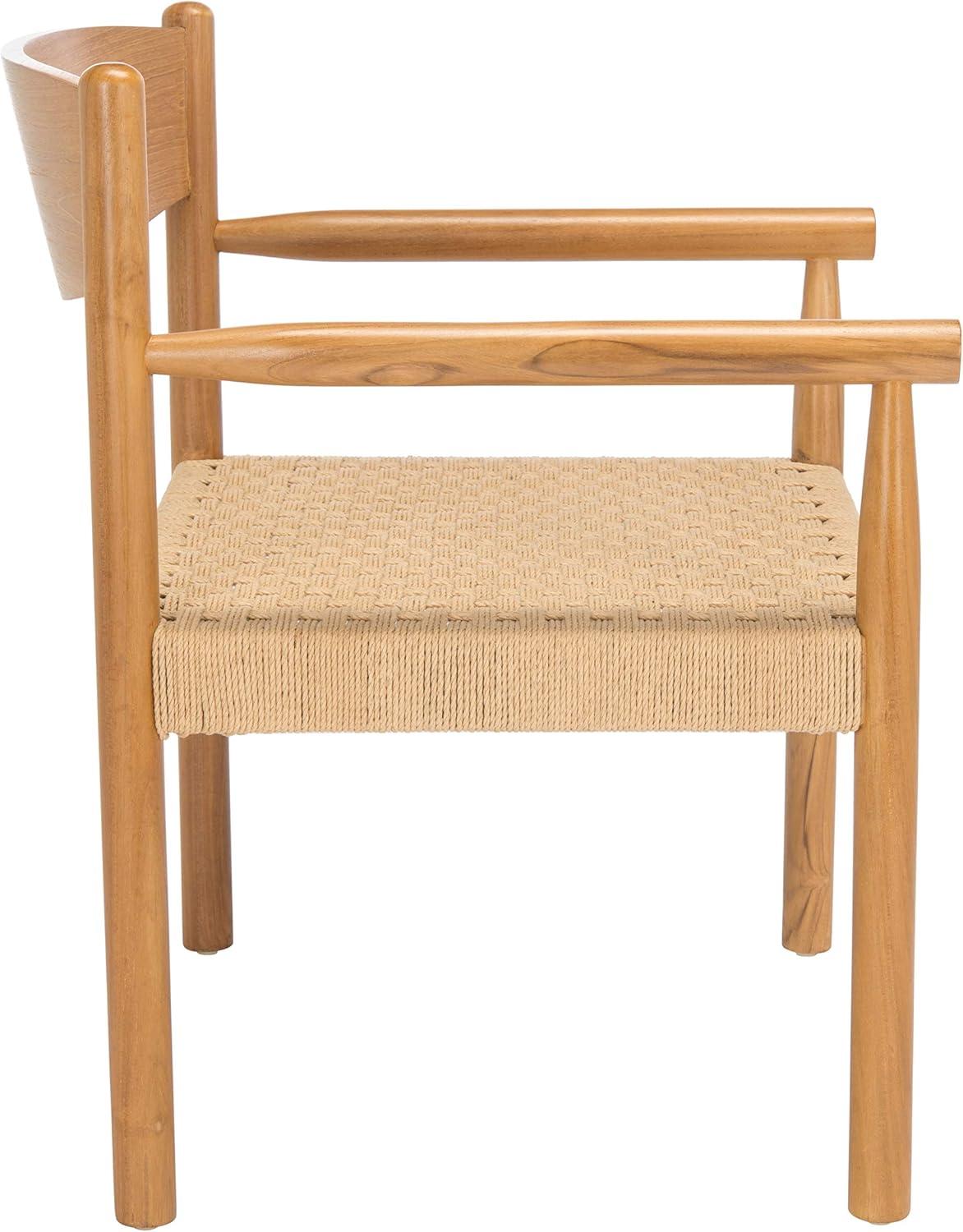 image:imageSAFAVIEH Couture Collection Adalee Accent Chair Natural Brown Danish Rope Solid Wood Fully Assembled SFV9025ANatural