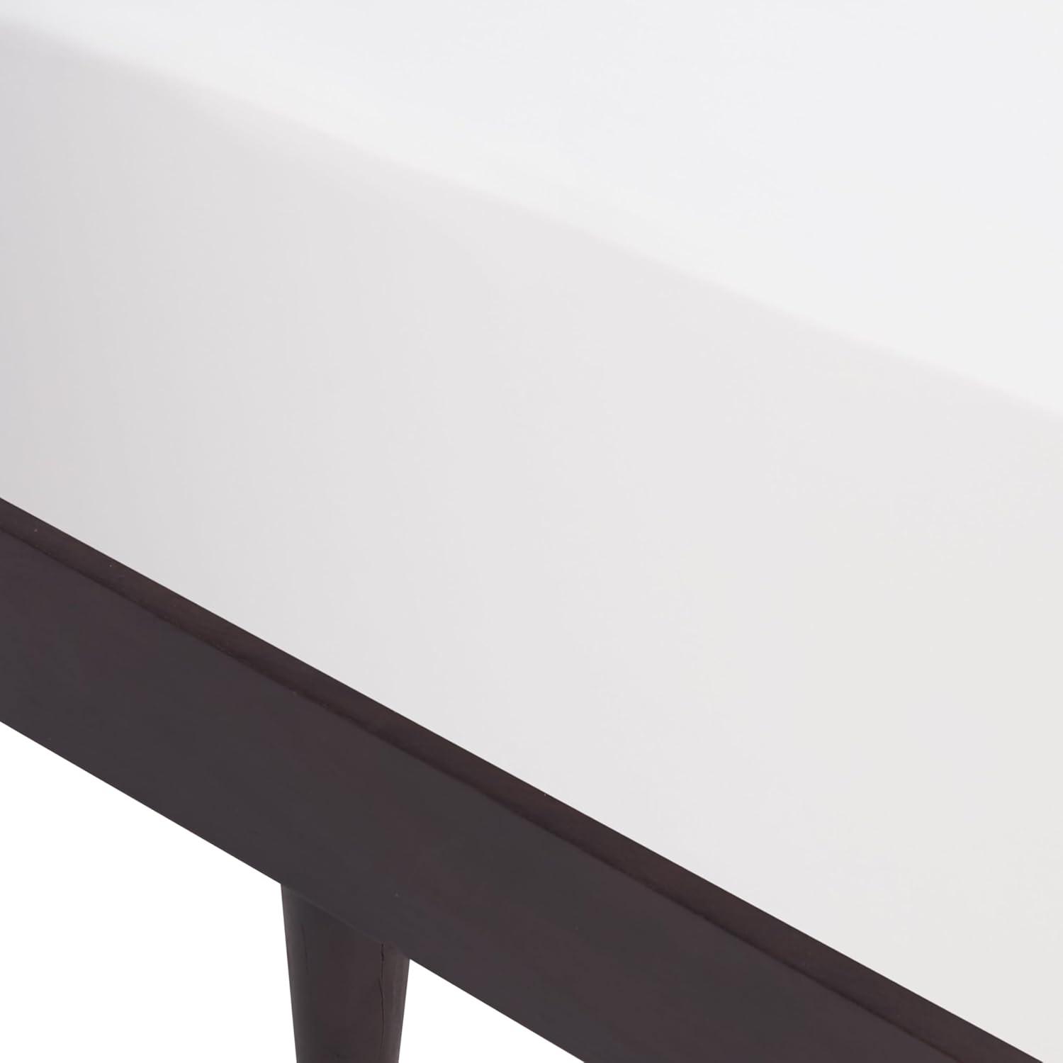 image:imageSAFAVIEH Couture Collection Cora Rose White Wash Solid Wood Herringbone Queen Size BedBlack