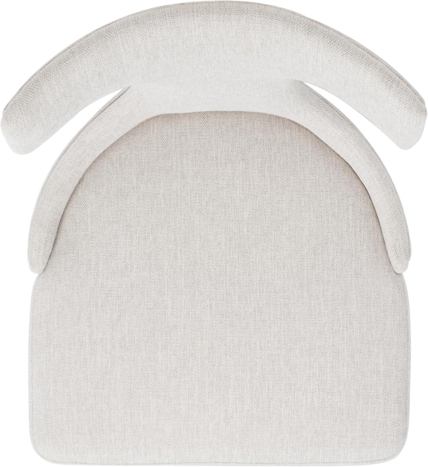 image:imageSAFAVIEH Couture Collection Krisalyn MidCentury Modern Taupe Linen Dining Chair Fully Assembled