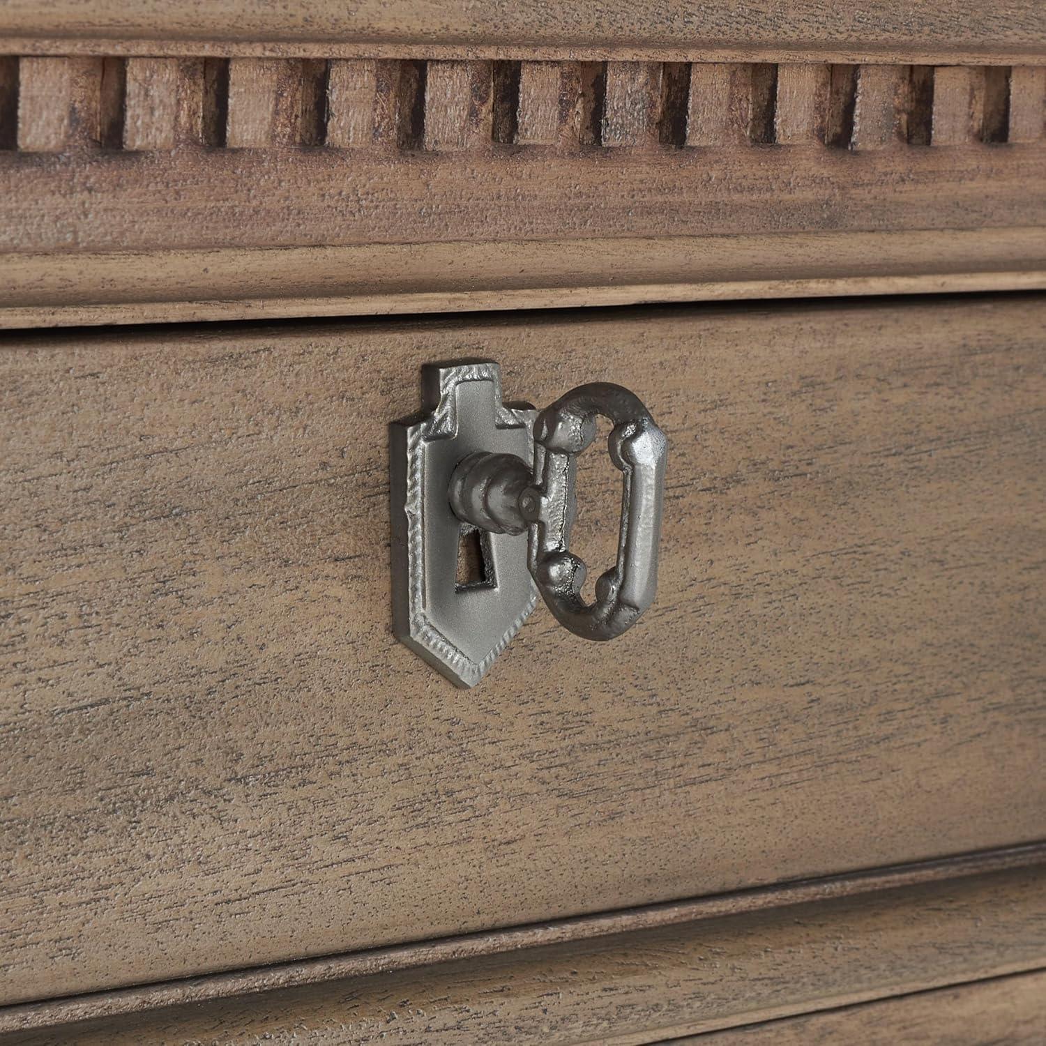 image:imageSAFAVIEH Couture Home Collection Allisyn Brown 3Drawer Wood Nightstand Table Fully AssembledLight Brown