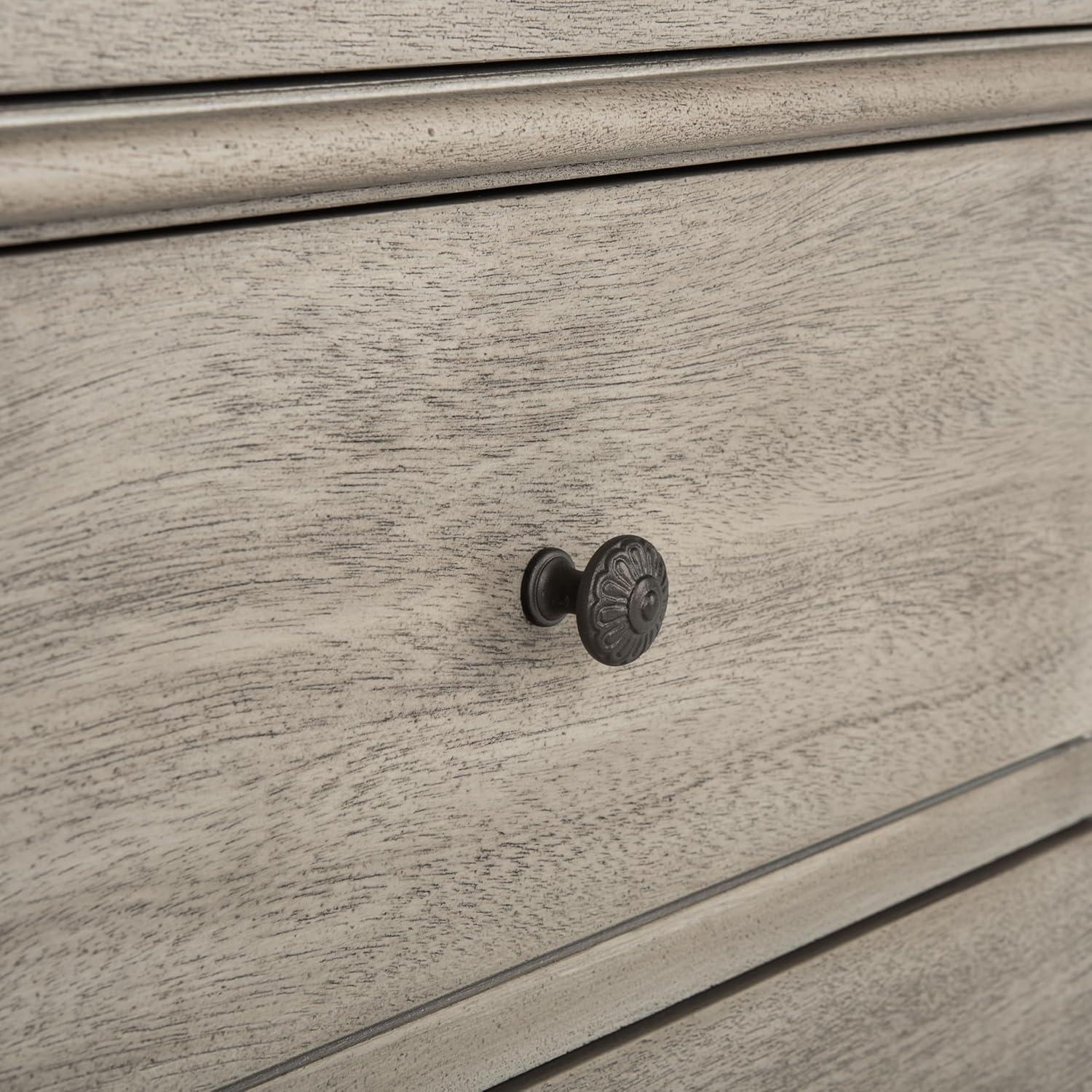 image:imageSAFAVIEH Couture Home Collection Allisyn Brown 3Drawer Wood Nightstand Table Fully AssembledLight Grey