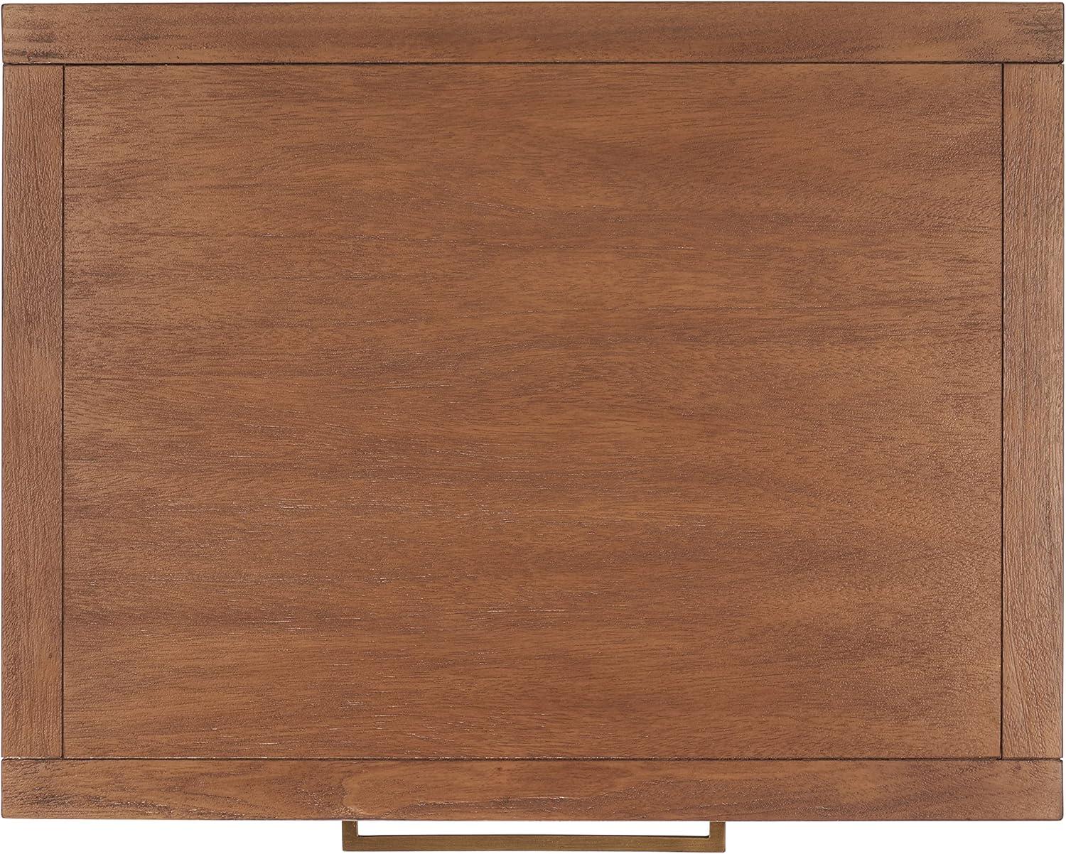 image:imageSAFAVIEH Couture Home Collection Ariella Light Grey 1Drawer 1Shelf Wood Nightstand Table Fully AssembledBrown