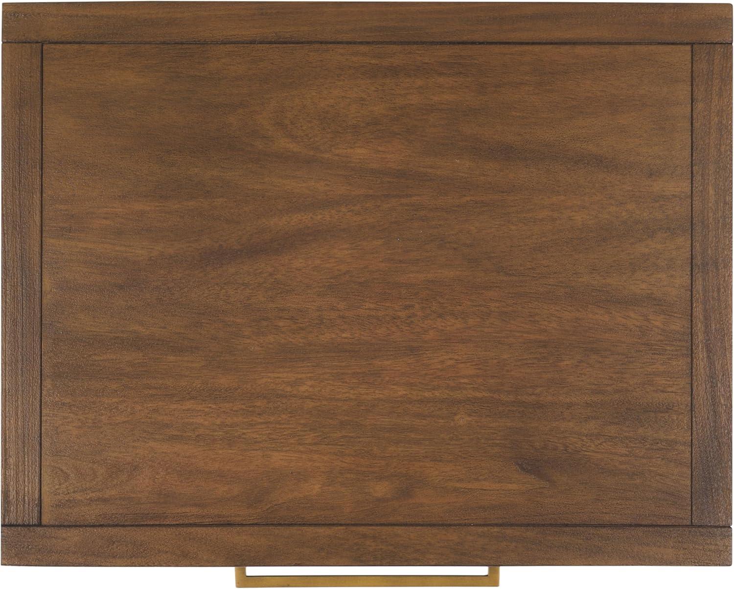 image:imageSAFAVIEH Couture Home Collection Ariella Light Grey 1Drawer 1Shelf Wood Nightstand Table Fully AssembledBrown