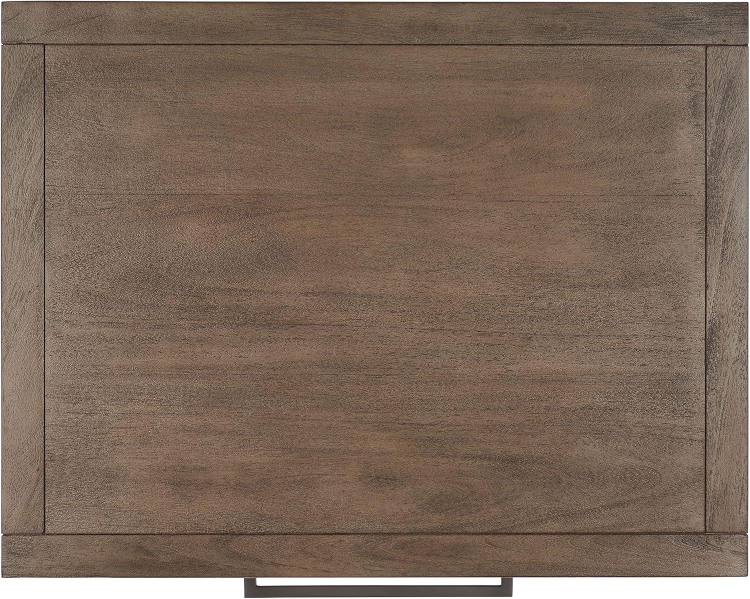 image:imageSAFAVIEH Couture Home Collection Ariella Light Grey 1Drawer 1Shelf Wood Nightstand Table Fully AssembledLight Brown