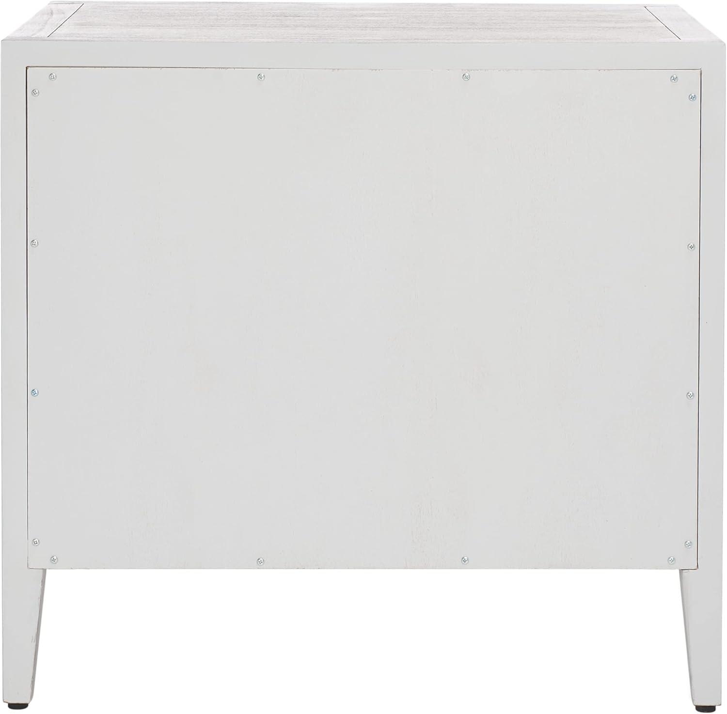 image:imageSAFAVIEH Couture Home Collection Ariella Light Grey 1Drawer 1Shelf Wood Nightstand Table Fully AssembledLight Grey