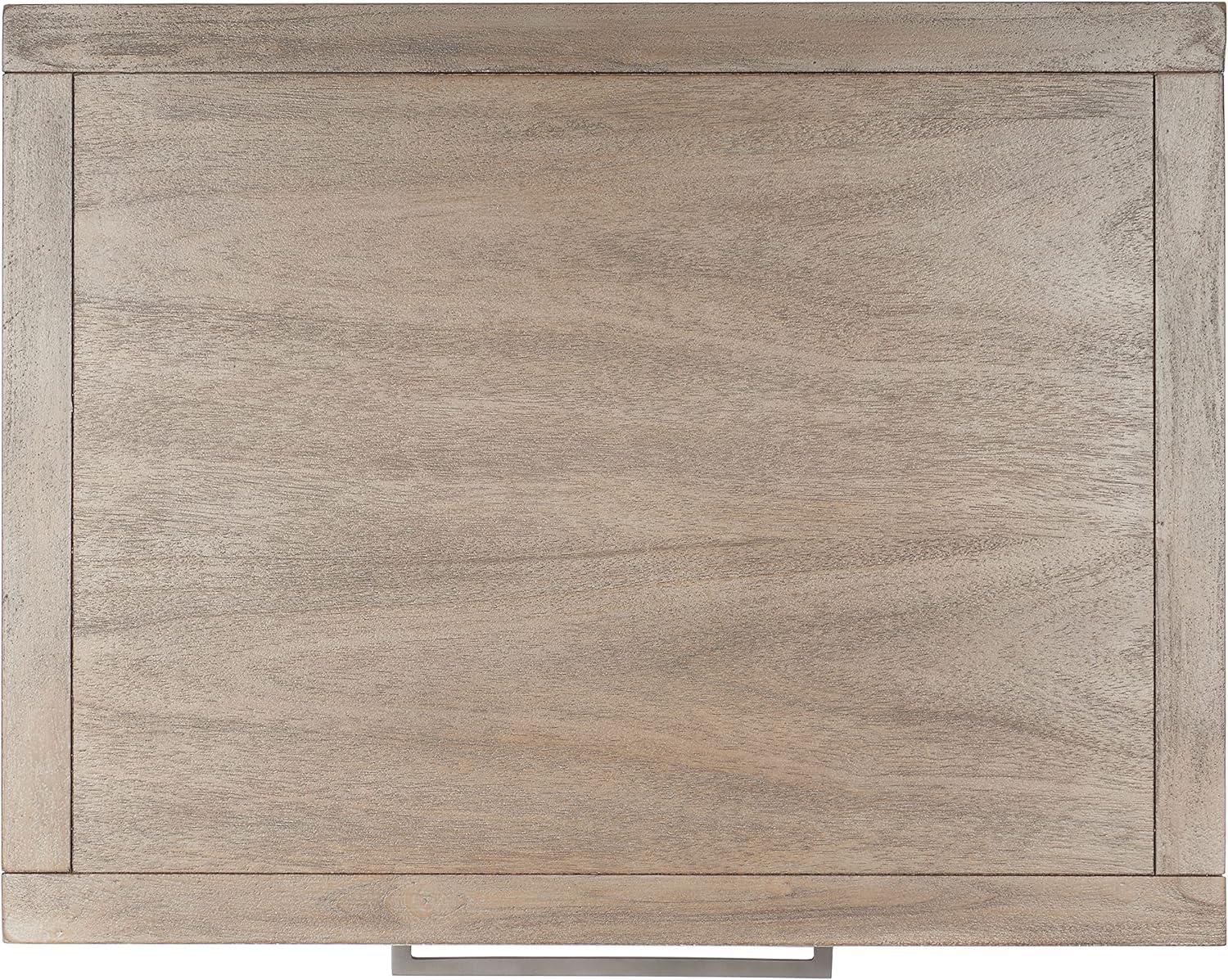 image:imageSAFAVIEH Couture Home Collection Ariella Light Grey 3Drawer Wood Nightstand Table Fully AssembledLight Brown