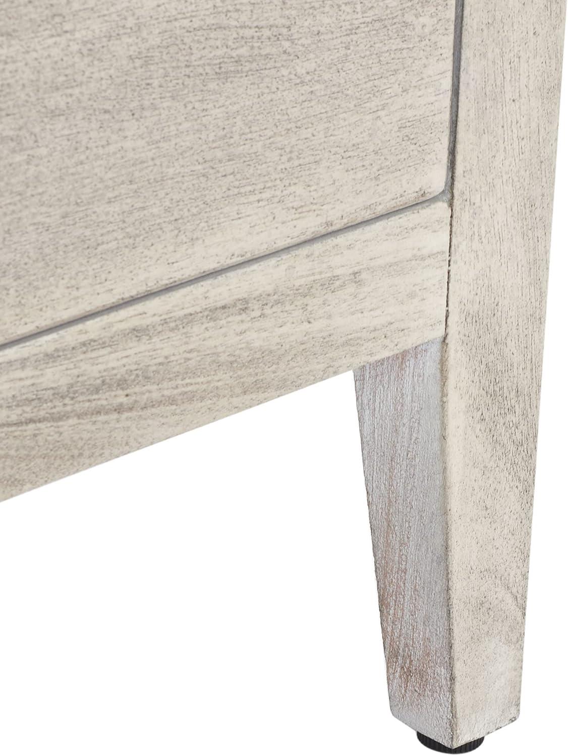 image:imageSAFAVIEH Couture Home Collection Ariella Light Grey 3Drawer Wood Nightstand Table Fully AssembledLight Grey