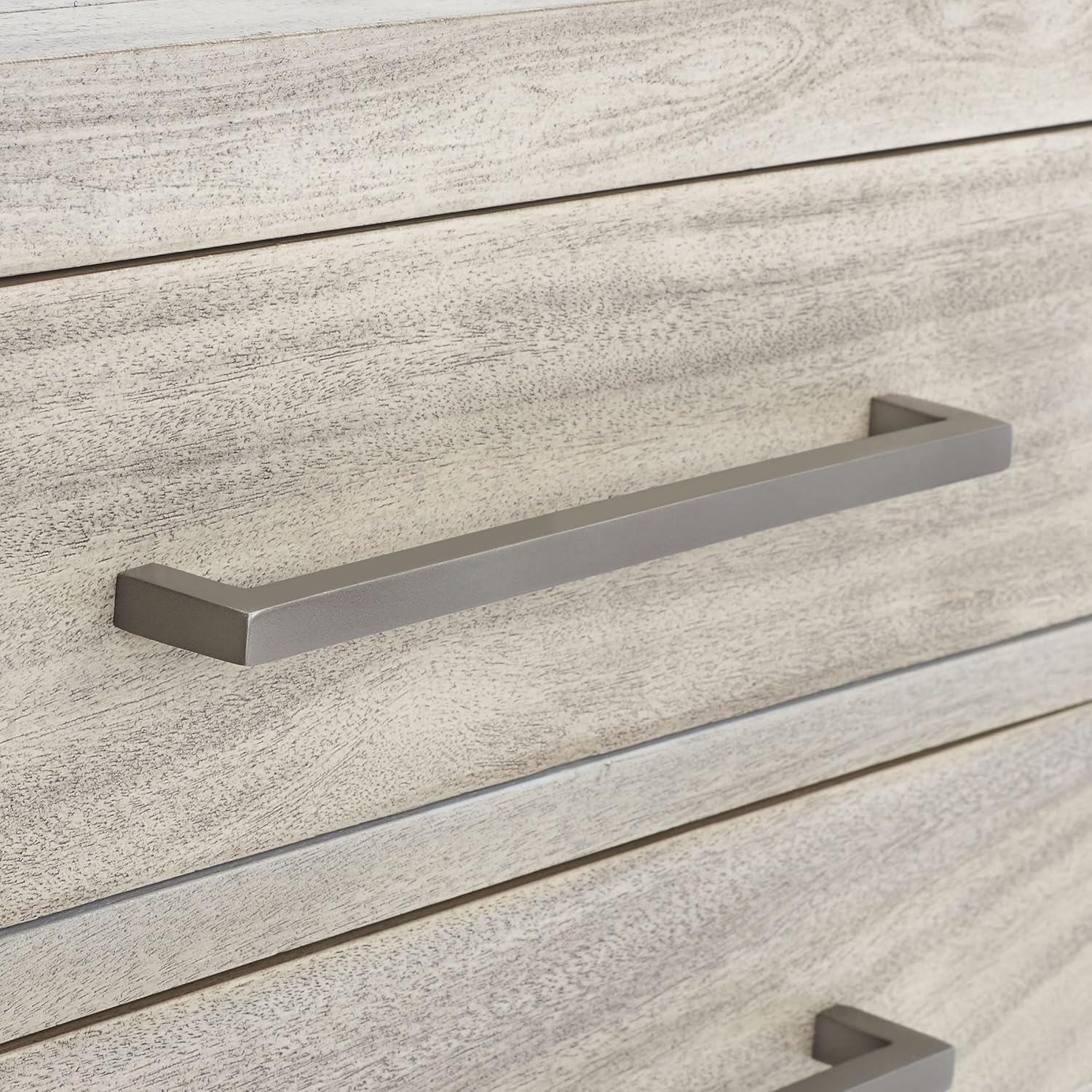 image:imageSAFAVIEH Couture Home Collection Ariella Light Grey 3Drawer Wood Nightstand Table Fully AssembledLight Grey