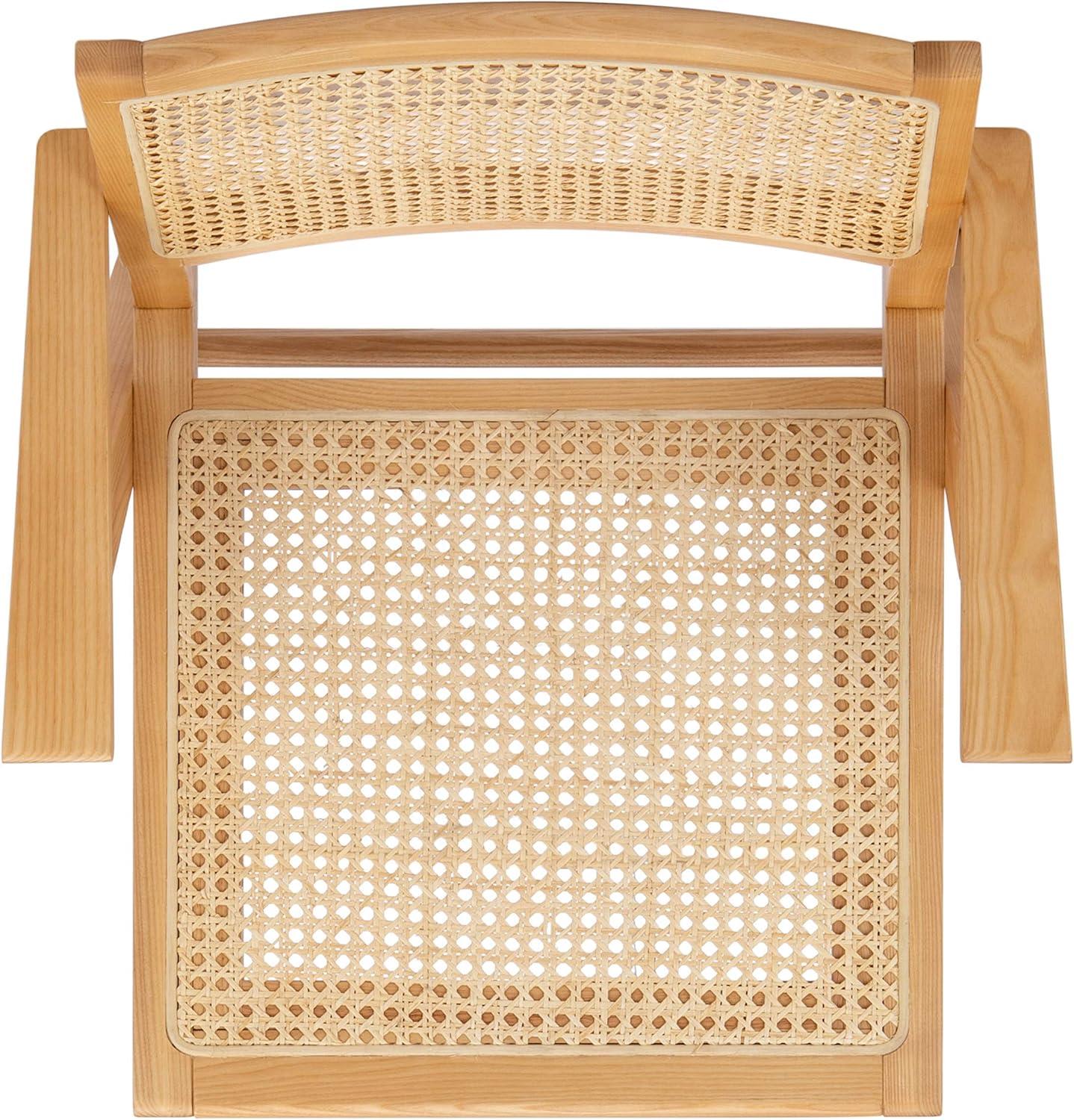image:imageSAFAVIEH Couture Home Collection Hattie WalnutNatural French Cane Living Room Dining Arm Chair Set of 2 SFV4115DSET2Natural