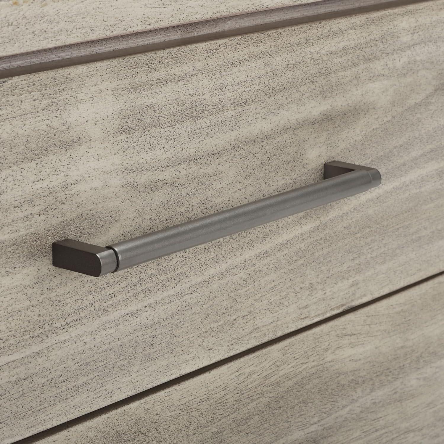 image:imageSAFAVIEH Couture Home Collection Rosey Light Grey 3Drawer Wood Nightstand Table Fully AssembledLight Grey