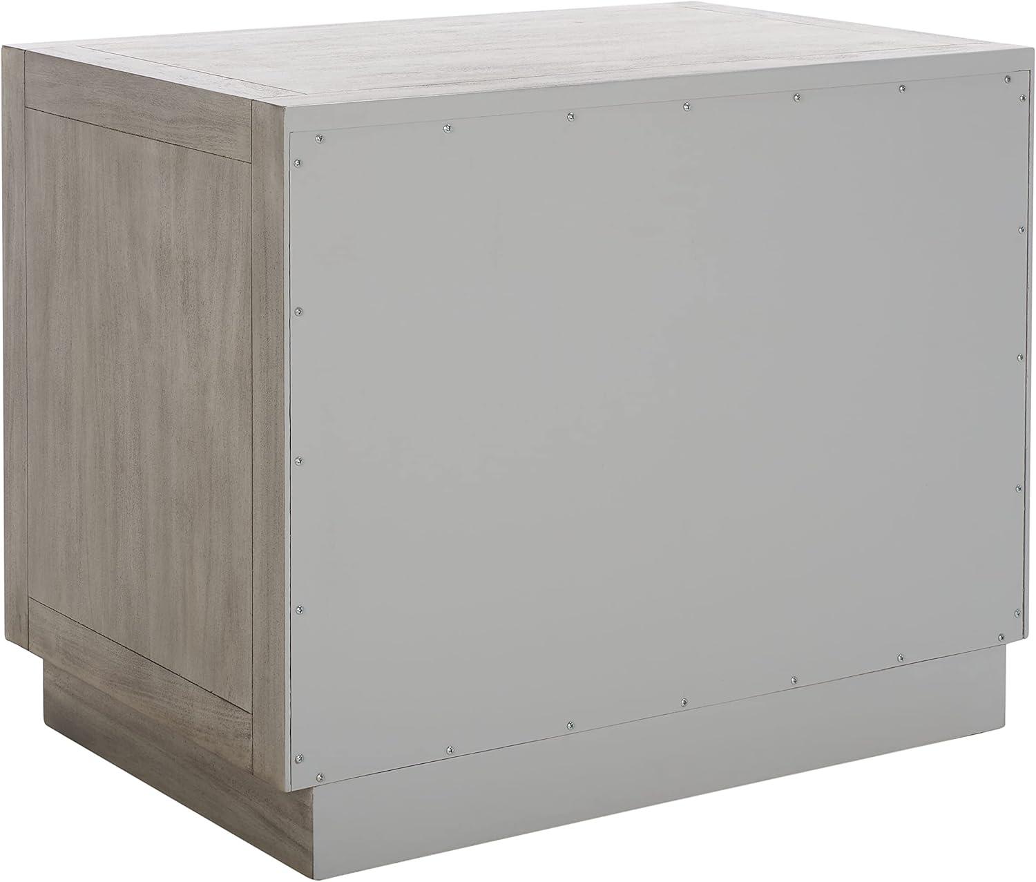 image:imageSAFAVIEH Couture Home Collection Steve Light Brown 2Drawer Wood Nightstand Table Fully AssembledLight Grey