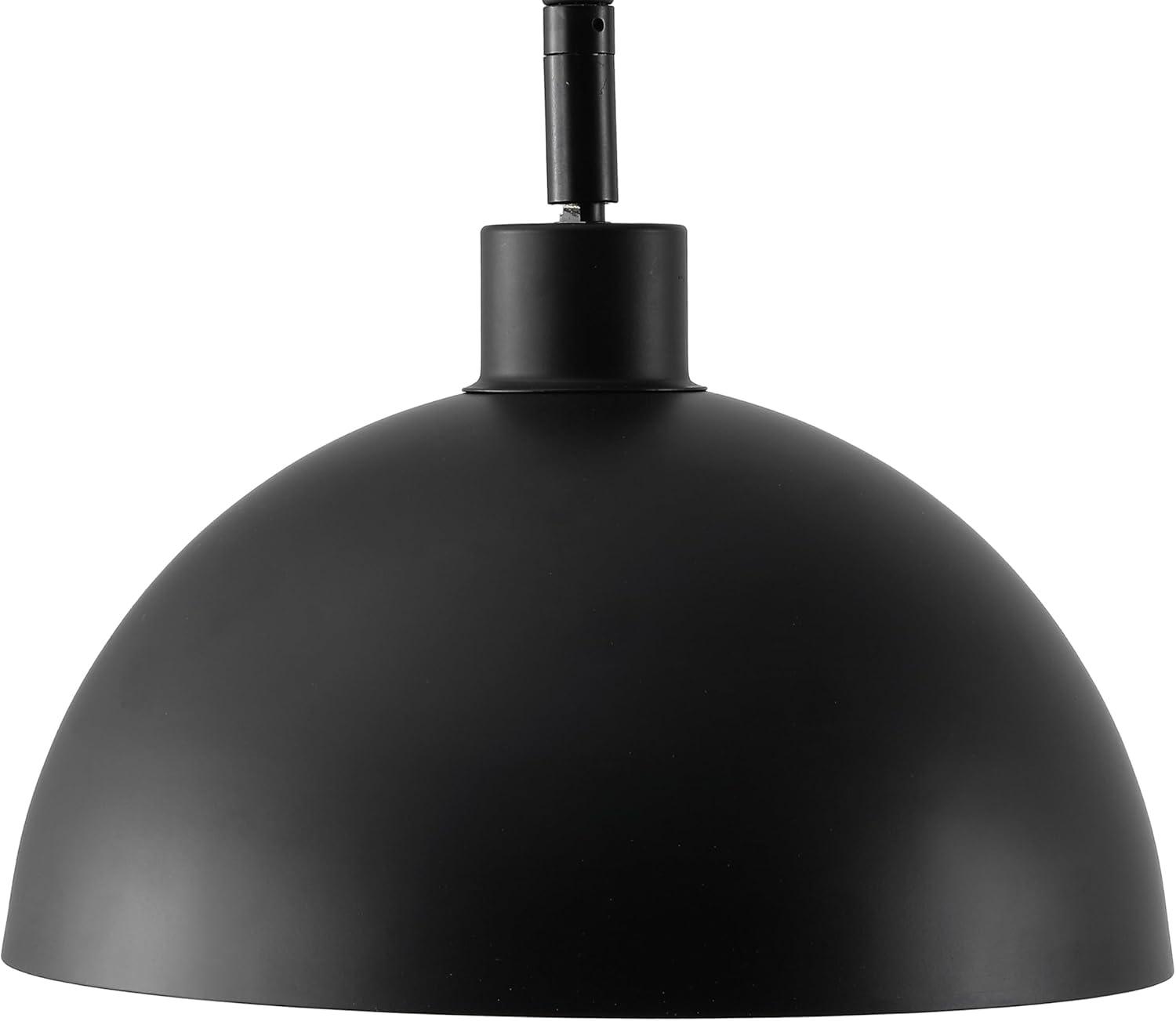 image:imageSAFAVIEH Couture Lighting Collection Rosabellina Black Marble Table Lamp Dimmable Modern Arched Metal Shade CTL1103A