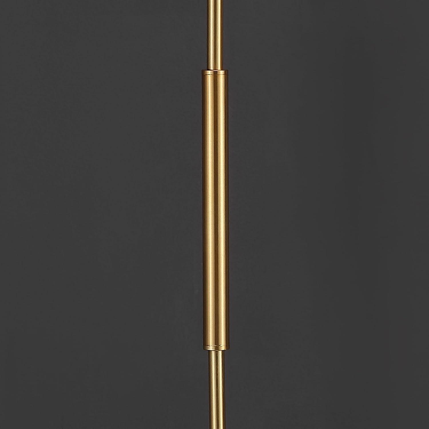 image:imageSAFAVIEH Couture Lighting Collection Rosabellina Gold amp White 68Inch Dimmable Marble Floor Lamp Modern Arched Metal Shade LED Bulb Included CTL1104A