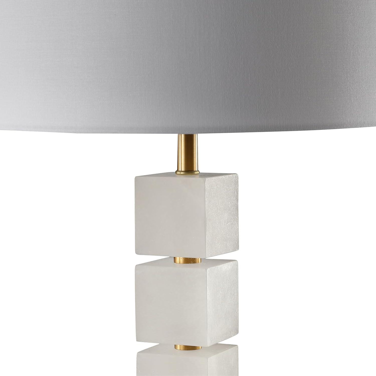 image:imageSAFAVIEH Couture Lighting Collection Johnny AlabasterGold 30inch Bedroom Living Room Home Office Desk Nightstand Table Lamp LED Bulb Included