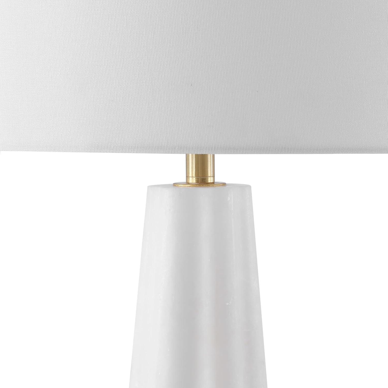 image:imageSAFAVIEH Couture Lighting Collection Ophelie White 25inch Table Lamp for Bedroom Living Room Home Office Desk Nightstand LED Bulb Included