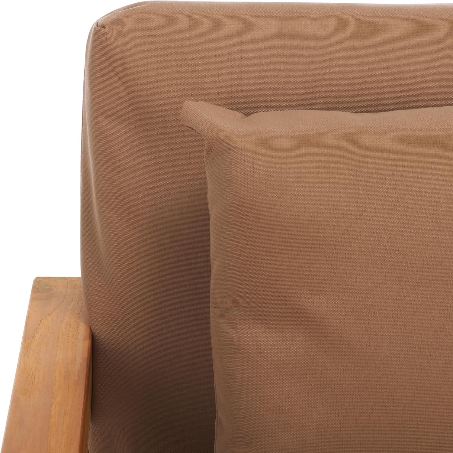 image:imageSAFAVIEH Couture Montford Brazilian Teak IndoorOutdoor Arm ChairGrey