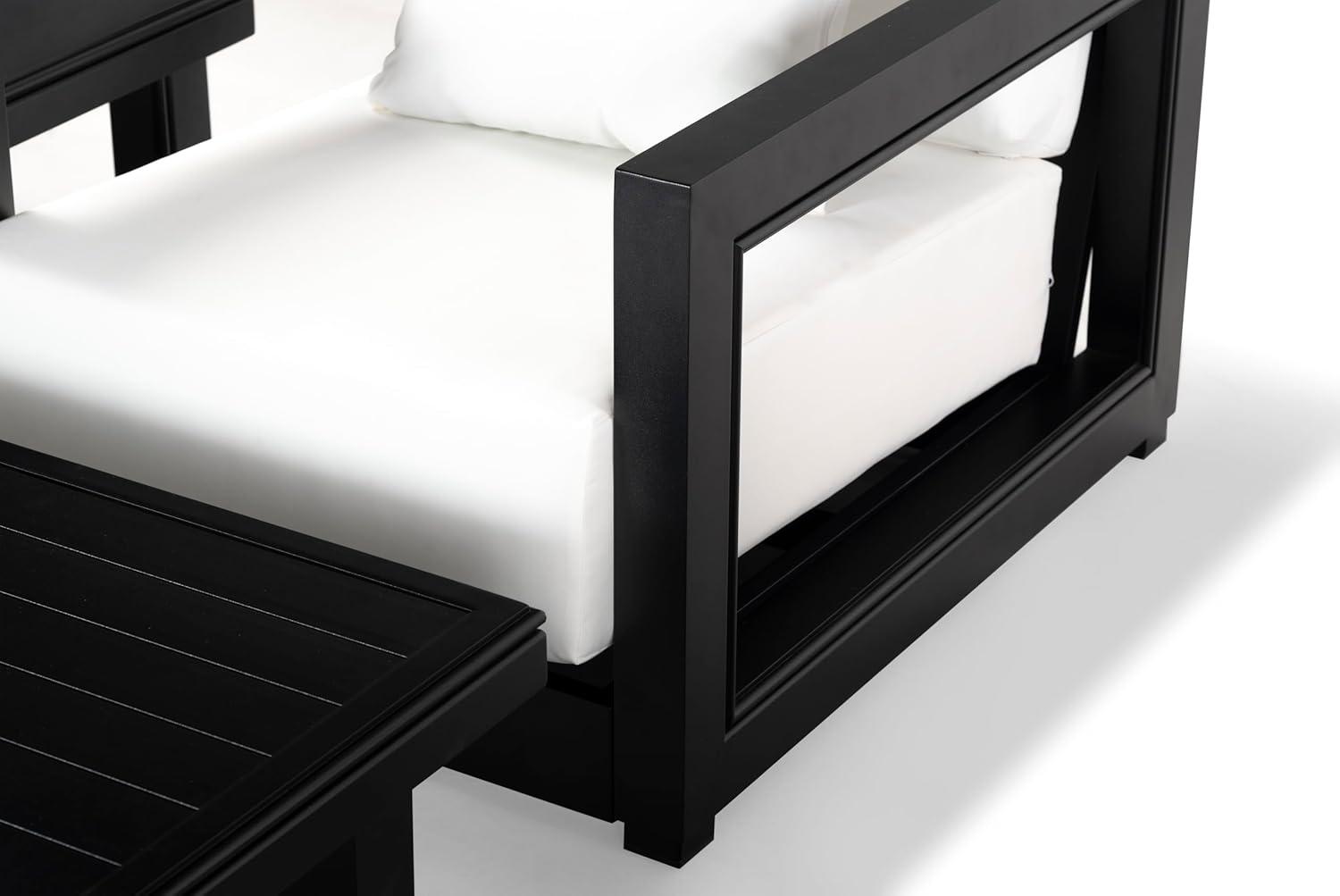 image:imageSAFAVIEH Couture Montford Brazilian Teak IndoorOutdoor Arm ChairNavy
