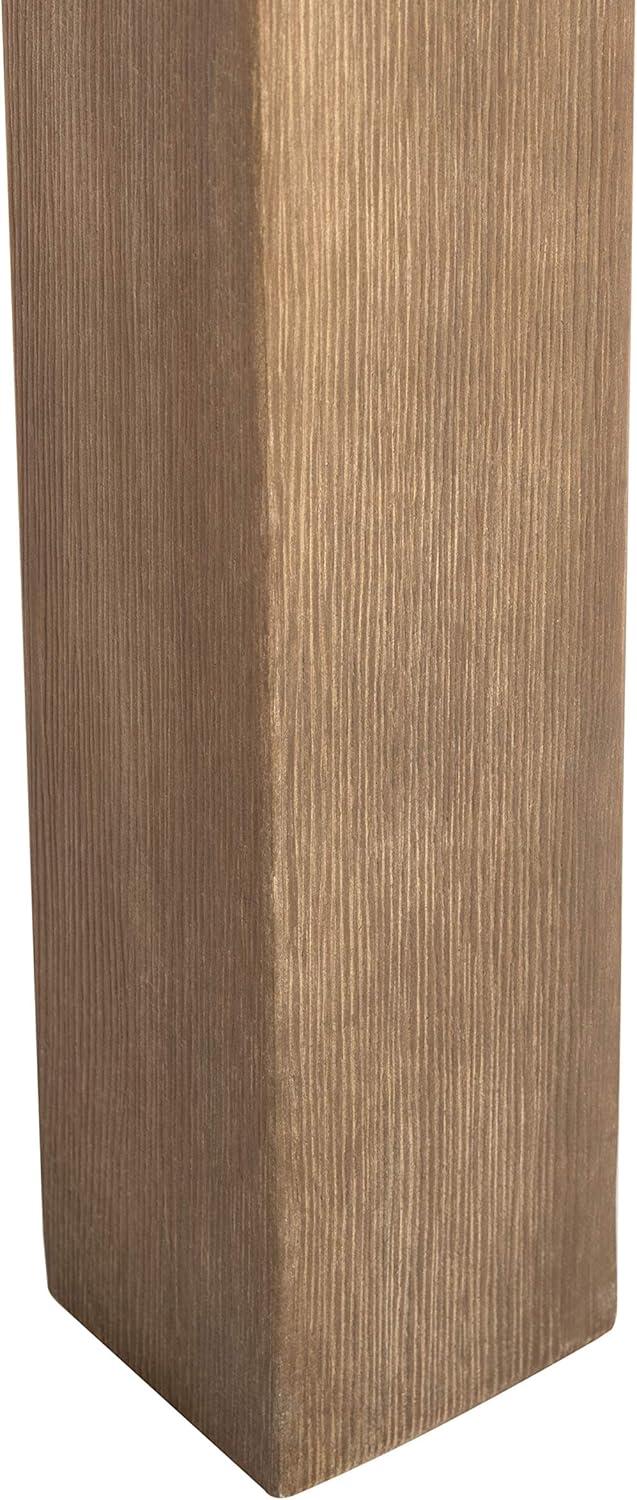 image:imageSAFAVIEH Couture Outdoor Patio Furniture Collection Santa Cruz Coffee Table Natural Eucalyptus Wood Slatted Top Modern Outdoor Accent Table CPT1016A