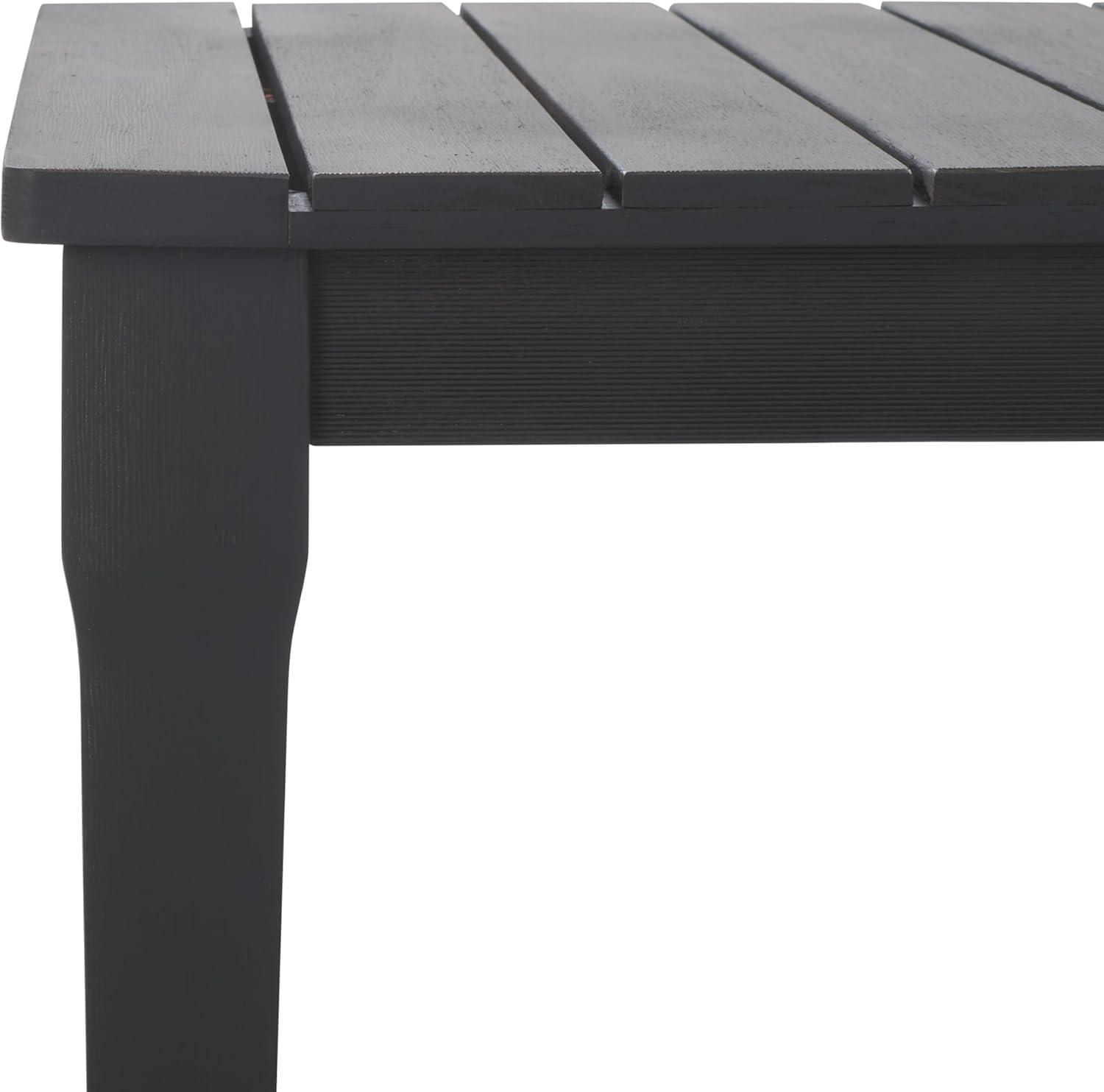 image:imageSAFAVIEH Couture Patio Martinique Natural Wood Outdoor Coffee TableBlack