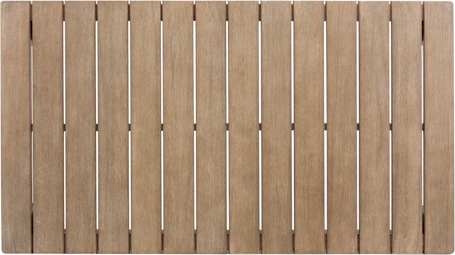image:imageSAFAVIEH Couture Patio Martinique Natural Wood Outdoor Coffee TableNatural