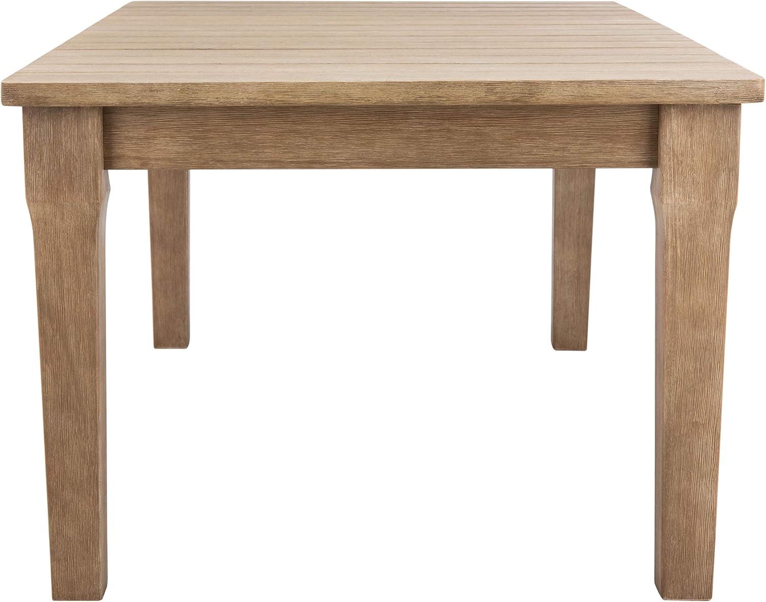 image:imageSAFAVIEH Couture Patio Martinique Natural Wood Outdoor Coffee TableNatural