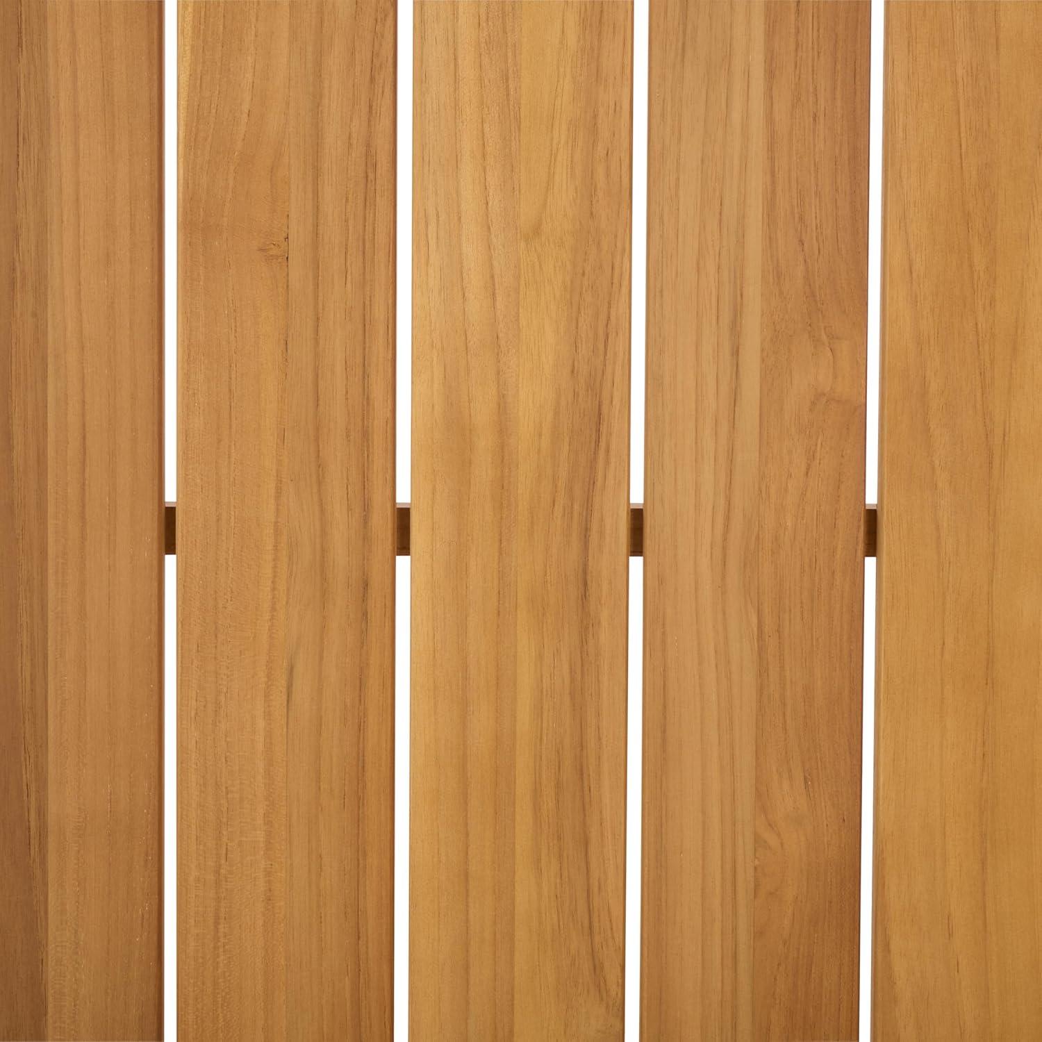 image:imageSAFAVIEH Couture Patio Martinique Natural Wood Outdoor Coffee TableNatural Teak