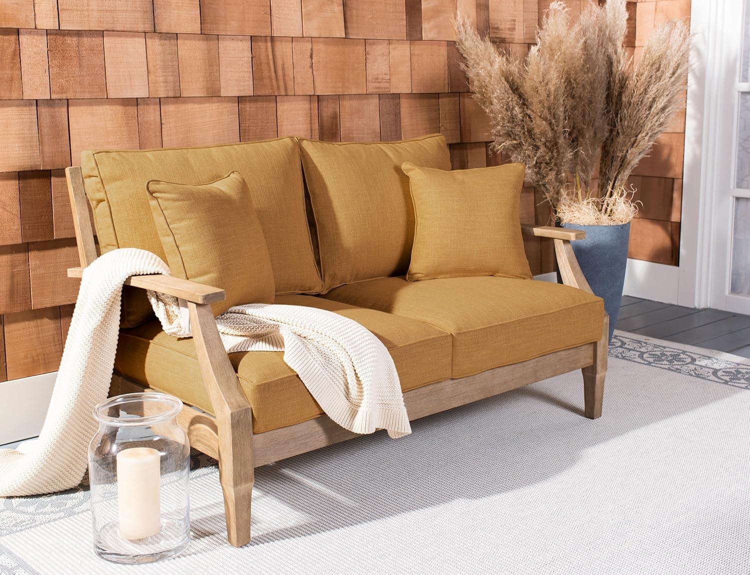 image:imageSAFAVIEH Couture Patio Martinique Natural and White Wood Outdoor Loveseat NaturalWhiteNaturalBrown