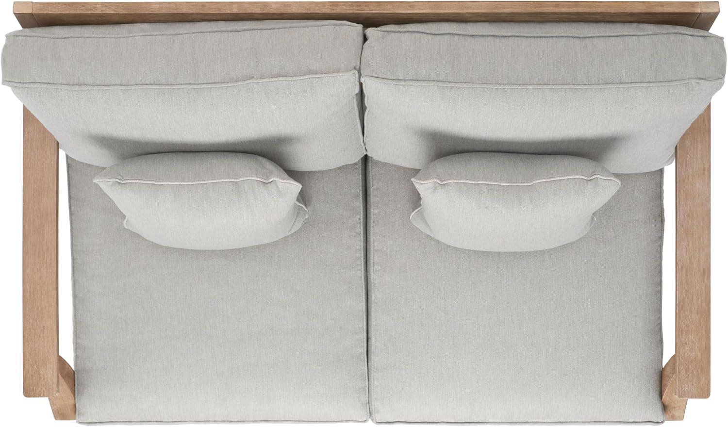 image:imageSAFAVIEH Couture Patio Martinique Natural and White Wood Outdoor Loveseat NaturalWhiteNaturalGrey