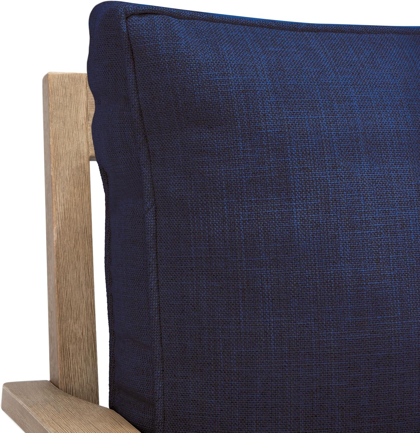 image:imageSAFAVIEH Couture Patio Martinique Natural and White Wood Outdoor Loveseat NaturalWhiteNaturalNavy