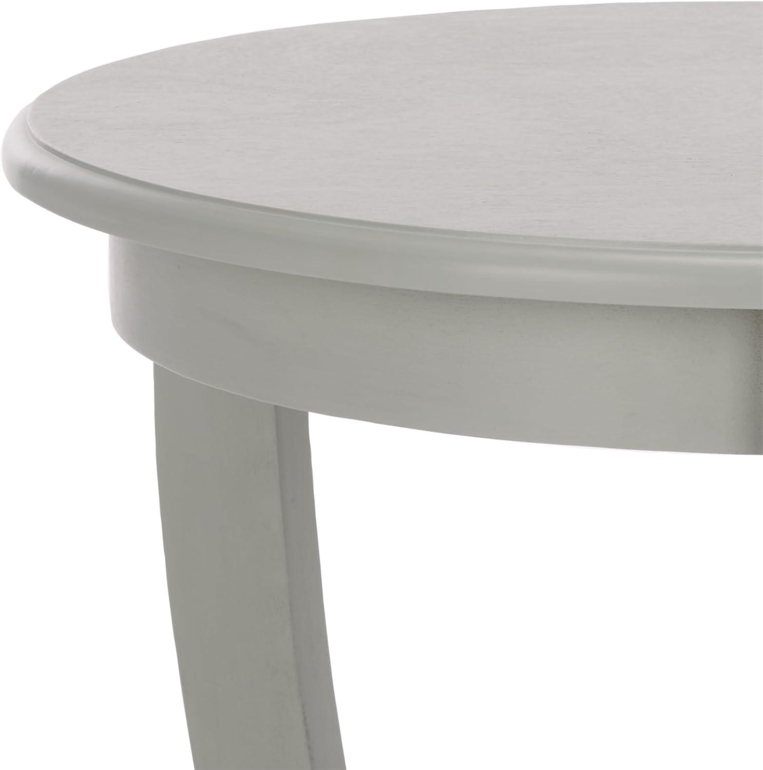 image:imageSAFAVIEH Home Collection Mary Vintage Grey Pedestal End Table with Shelf Classic Cabriole Design Round Accent Table for Living Room or Bedroom AMH5711ARobins Egg Blue