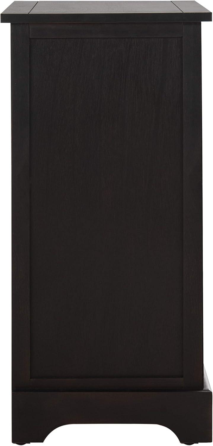 image:imageSAFAVIEH Home Collection Carrie Distressed Cream Natural Wicker 3Drawer Storage Nightstand Side Table Fully AssembledBrown