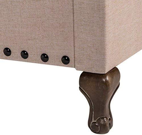 image:imageSAFAVIEH Home Collection Hathaway Taupe amp Rustic Oak Bed QueenTaupe