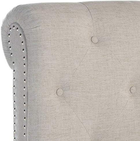 image:imageSAFAVIEH Home Collection Hathaway Taupe amp Rustic Oak Bed QueenTaupe
