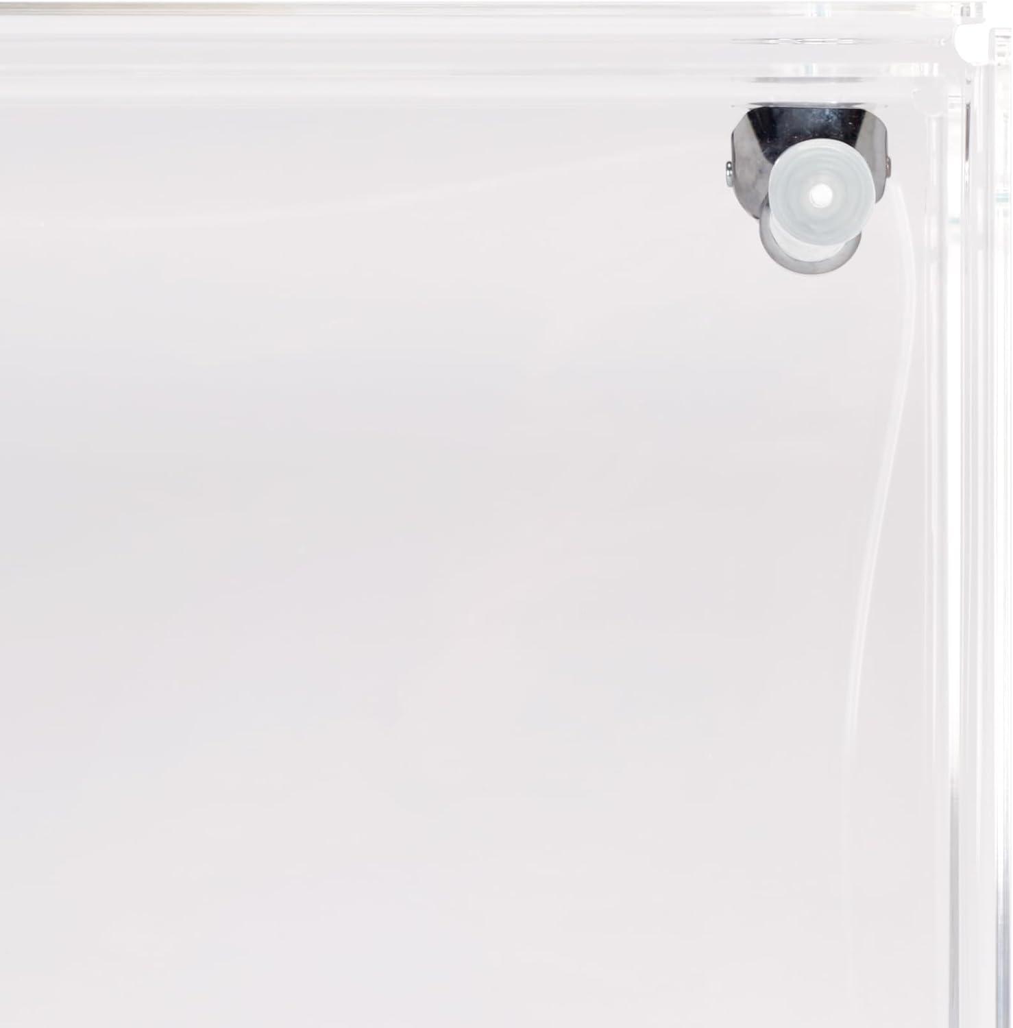 image:imageSAFAVIEH Home Collection Healy White Kitchen Cart Clear