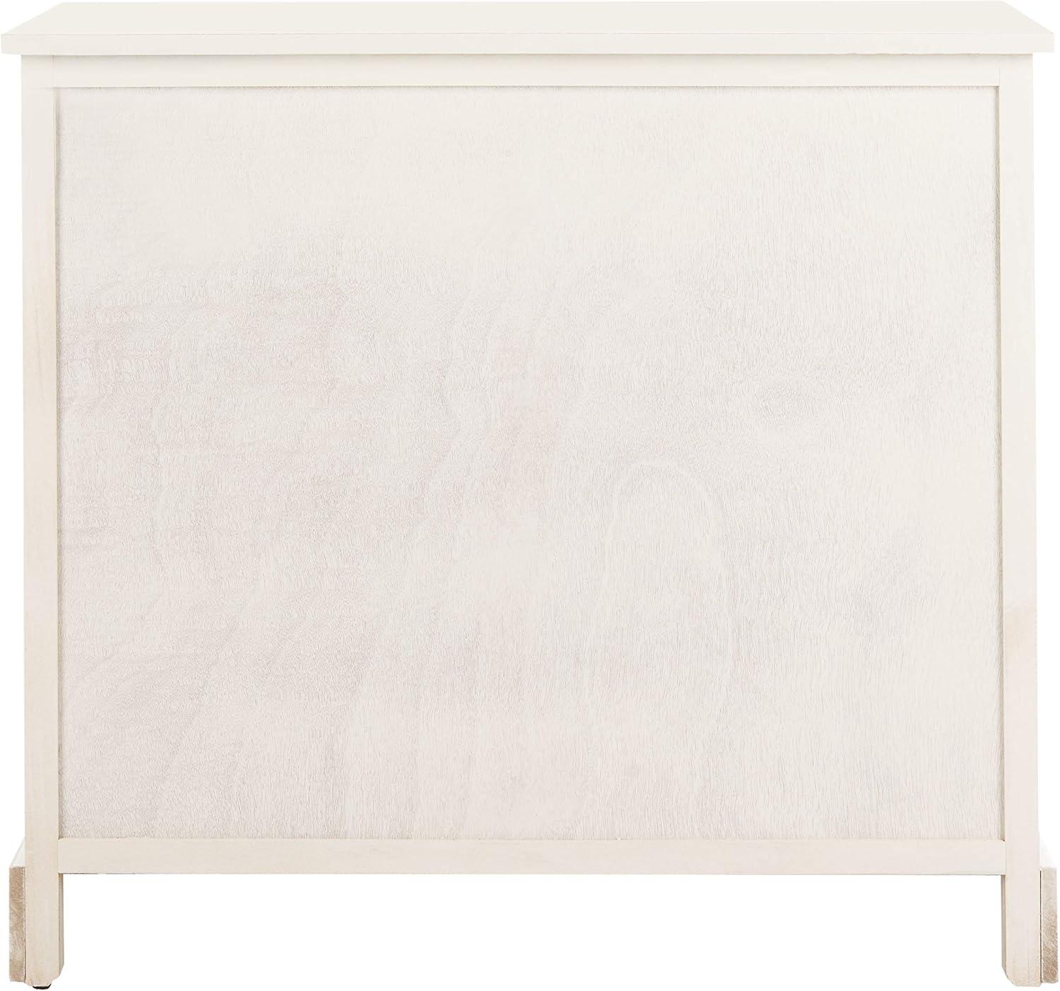 image:imageSAFAVIEH Home Collection Herman White Wash 6Drawer Wicker Basket Storage Unit Fully Assembled AMH5702GDistressed Cream