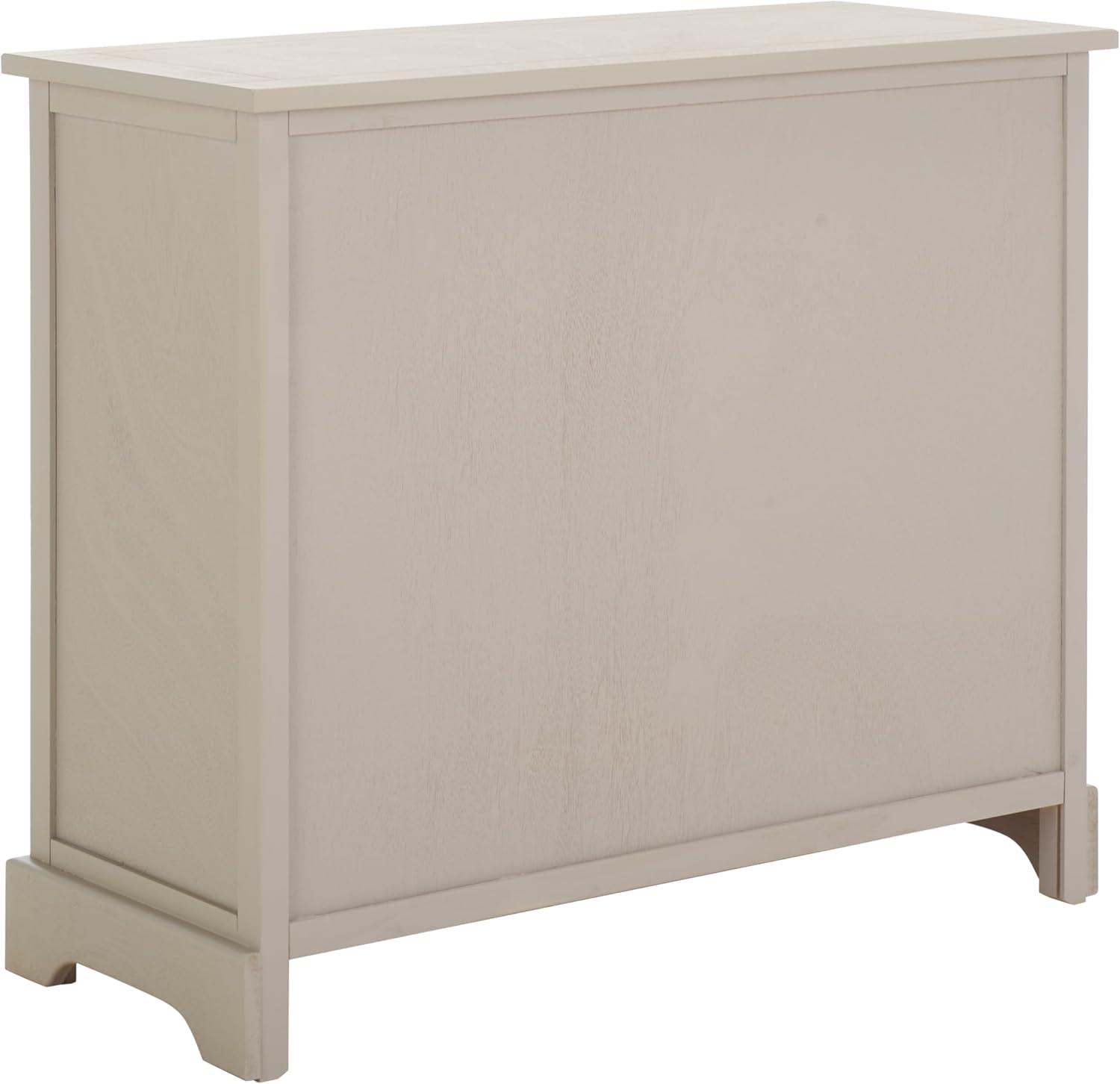 image:imageSAFAVIEH Home Collection Herman White Wash 6Drawer Wicker Basket Storage Unit Fully Assembled AMH5702GVintage Grey