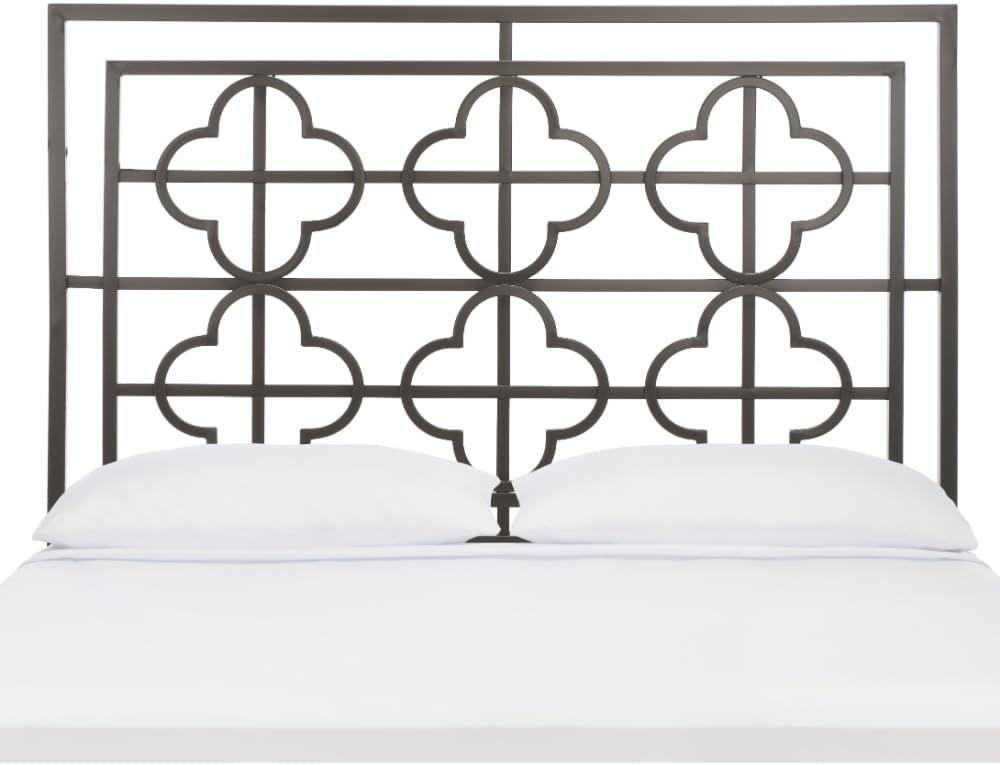 image:imageSAFAVIEH Home Collection Lucina Gunmetal Headboard QueenGunmetal