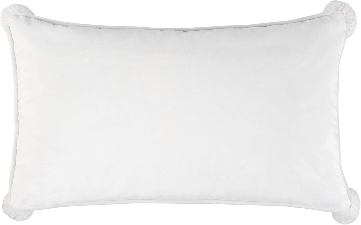 image:imageSAFAVIEH Home Collection Nutmeg White and Brown 12 x 20 Pillow