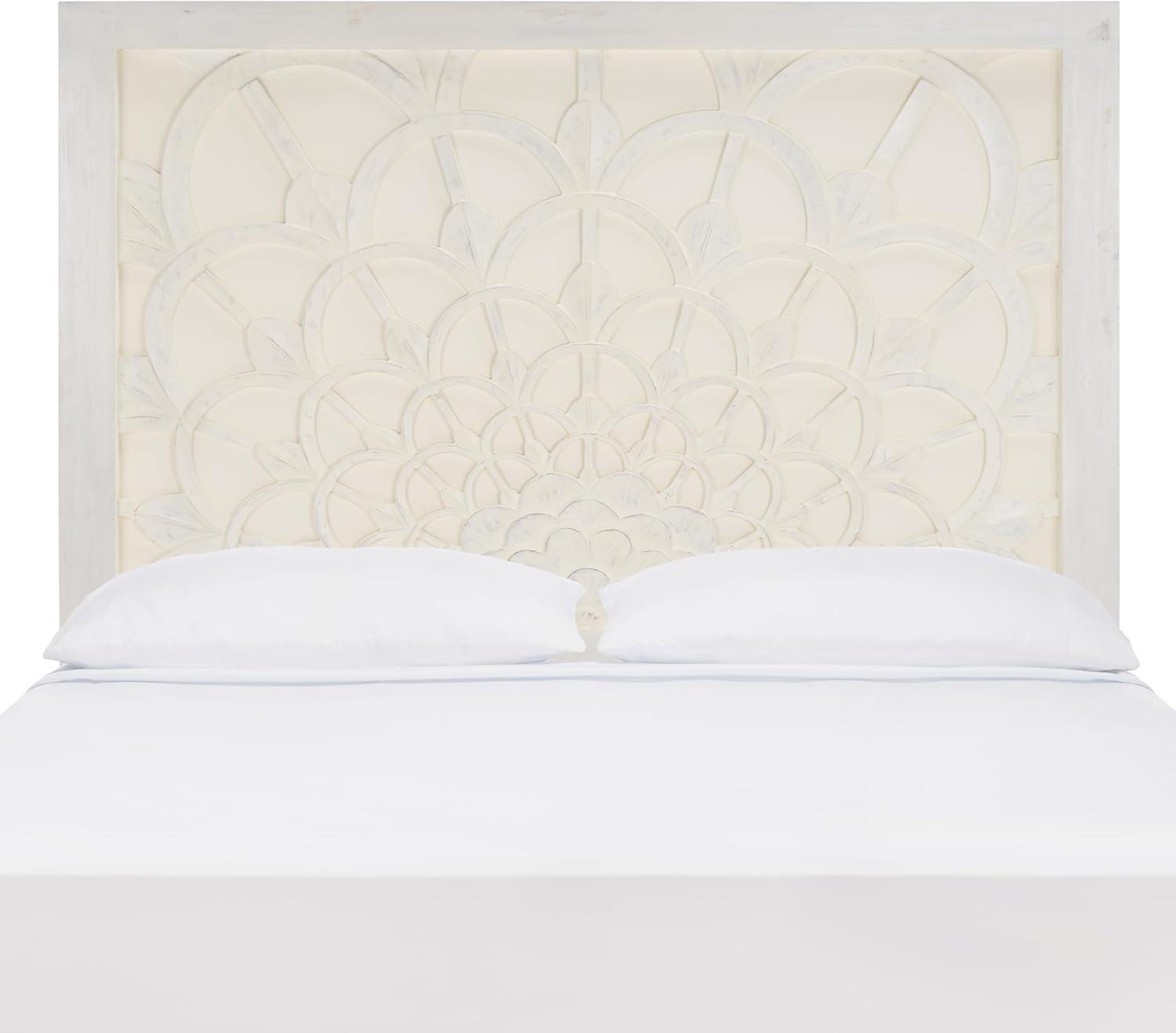 image:imageSAFAVIEH Home Collection Richella Boho Ivory Wash Queen Size HeadboardIvory Wash